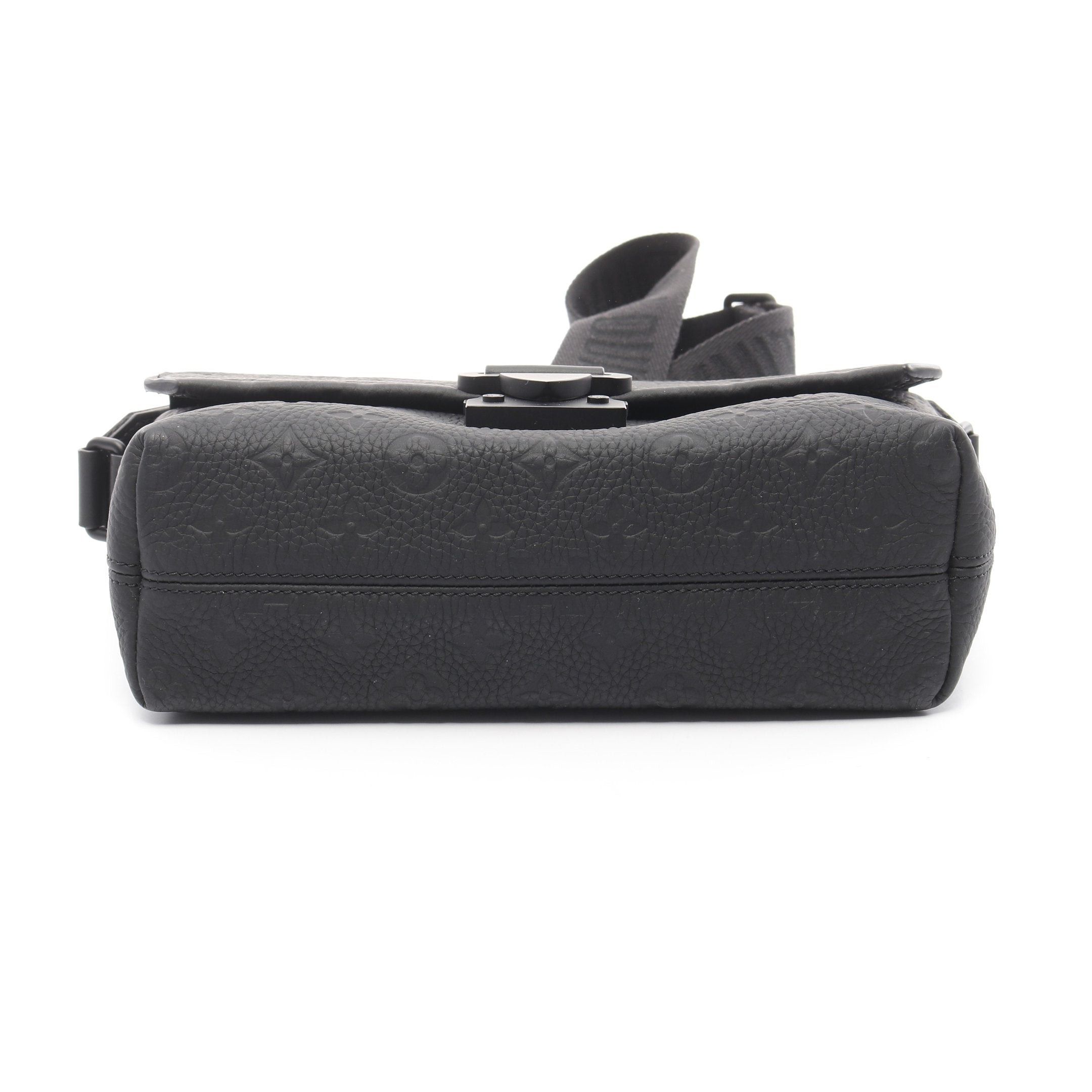 Louis Vuitton Louis Vuitton S-Cape Messenger Monogram Taurillon Shoulder Bag Leather Black Size ONE SIZE - 10 Thumbnail