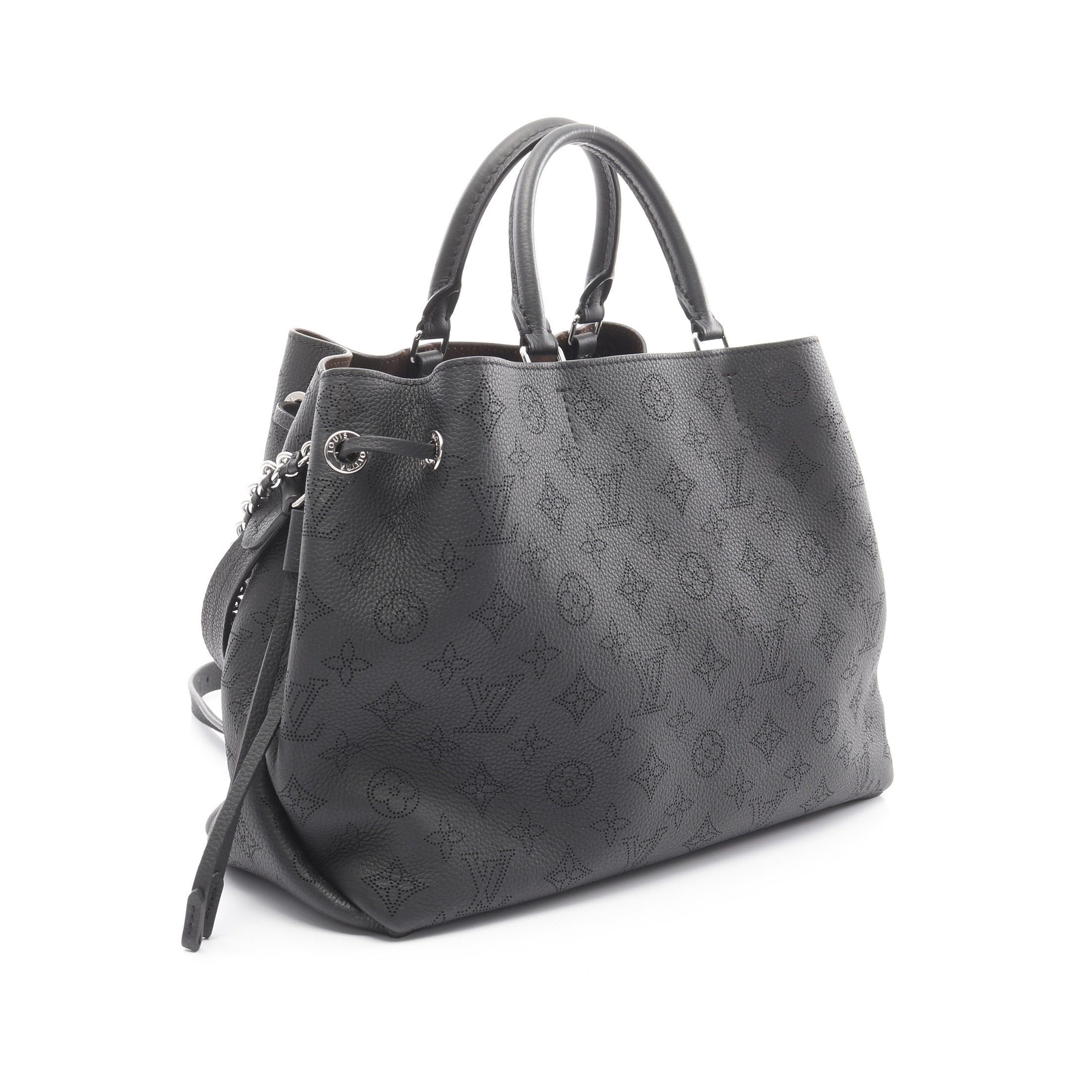 Louis Vuitton Louis Vuitton Bella Tote Mahina Noir Handbag Bag Leather Black Size ONE SIZE - 2 Thumbnail