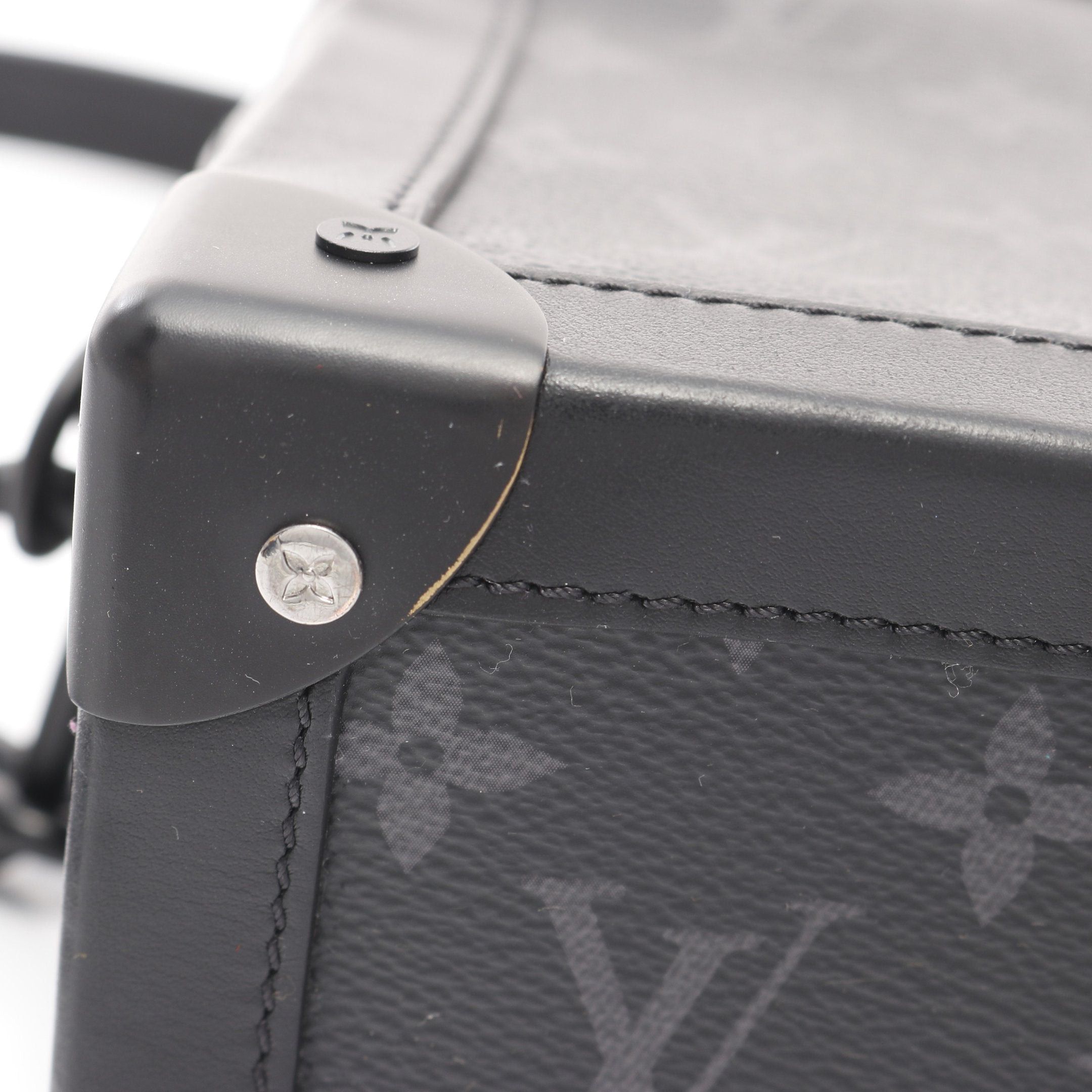 Louis Vuitton Louis Vuitton Soft Trunk Monogram Eclipse Noir Shoulder Bag Leather Black Size ONE SIZE - 10 Thumbnail
