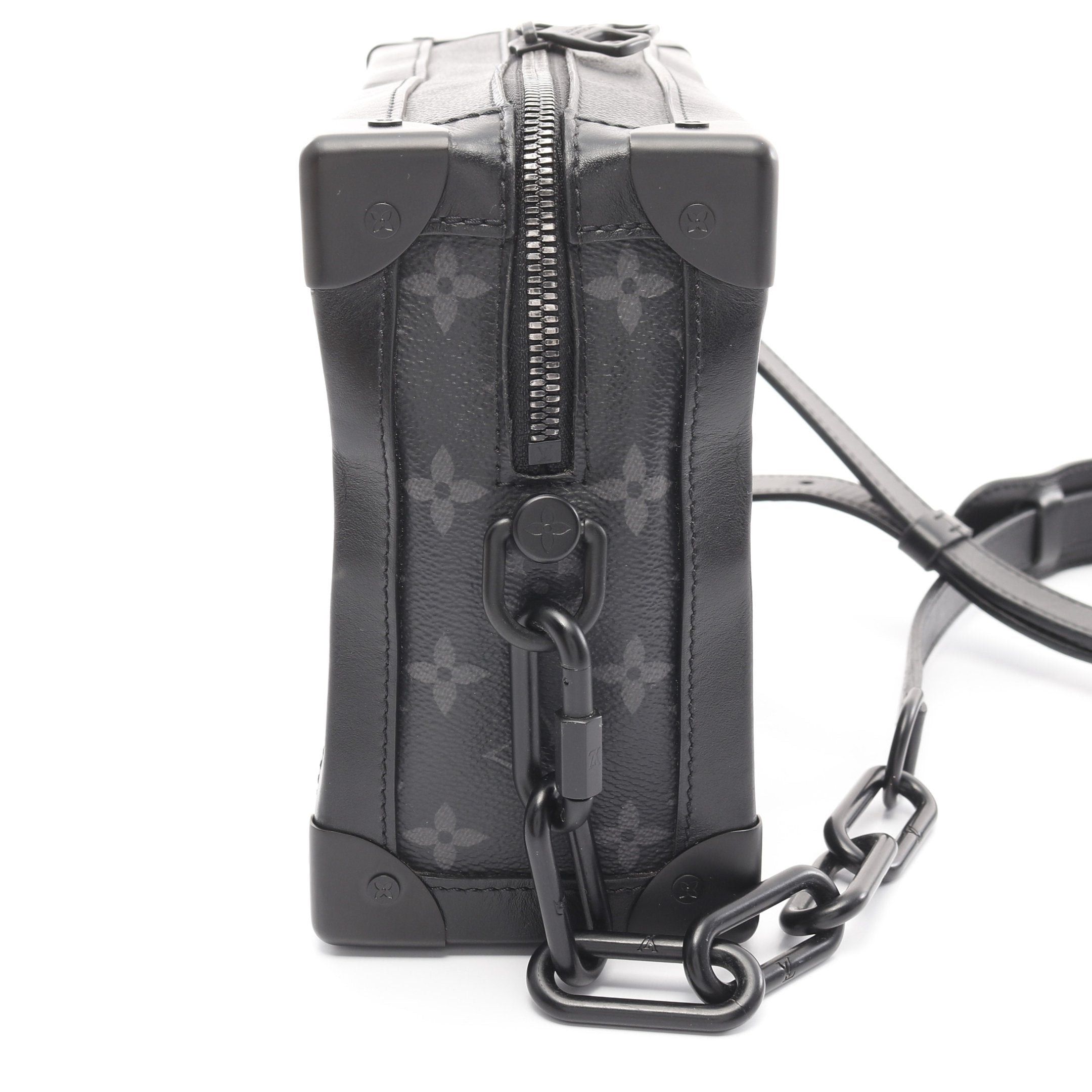 Louis Vuitton Louis Vuitton Soft Trunk Monogram Eclipse Noir Shoulder Bag Leather Black Size ONE SIZE - 12 Thumbnail
