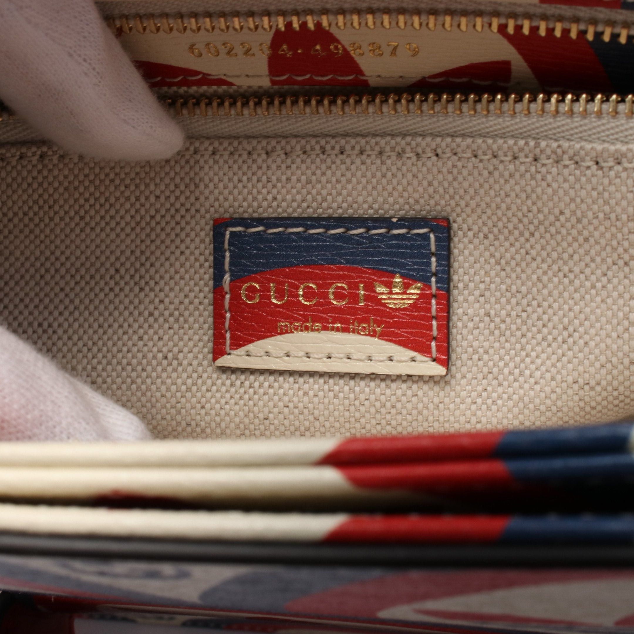 Gucci Gucci Gucci * Adidas Horsebit 1955 Shoulder Bag Leather Ivory Navy Red Size ONE SIZE - 5 Thumbnail