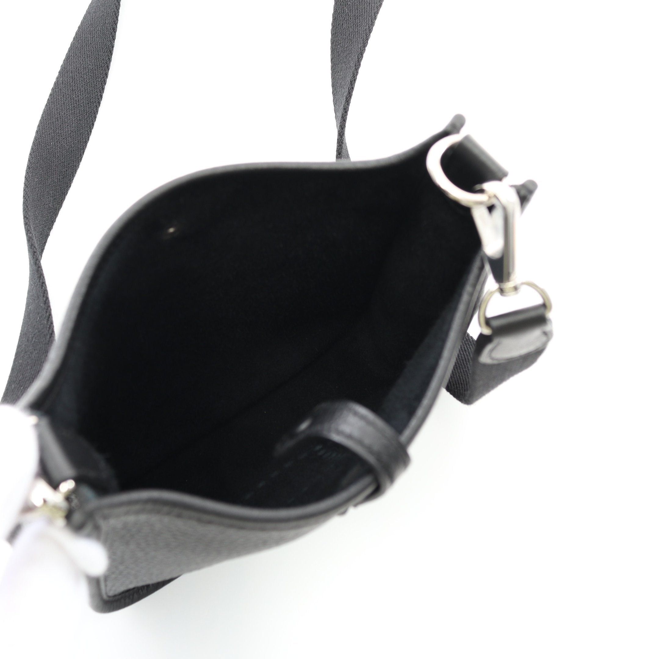 Hermes Hermes Evelyn Tpm Amazon Shoulder Bag Clemence Leather Black Silver Hardware Double Engraved Size ONE SIZE - 3 Thumbnail