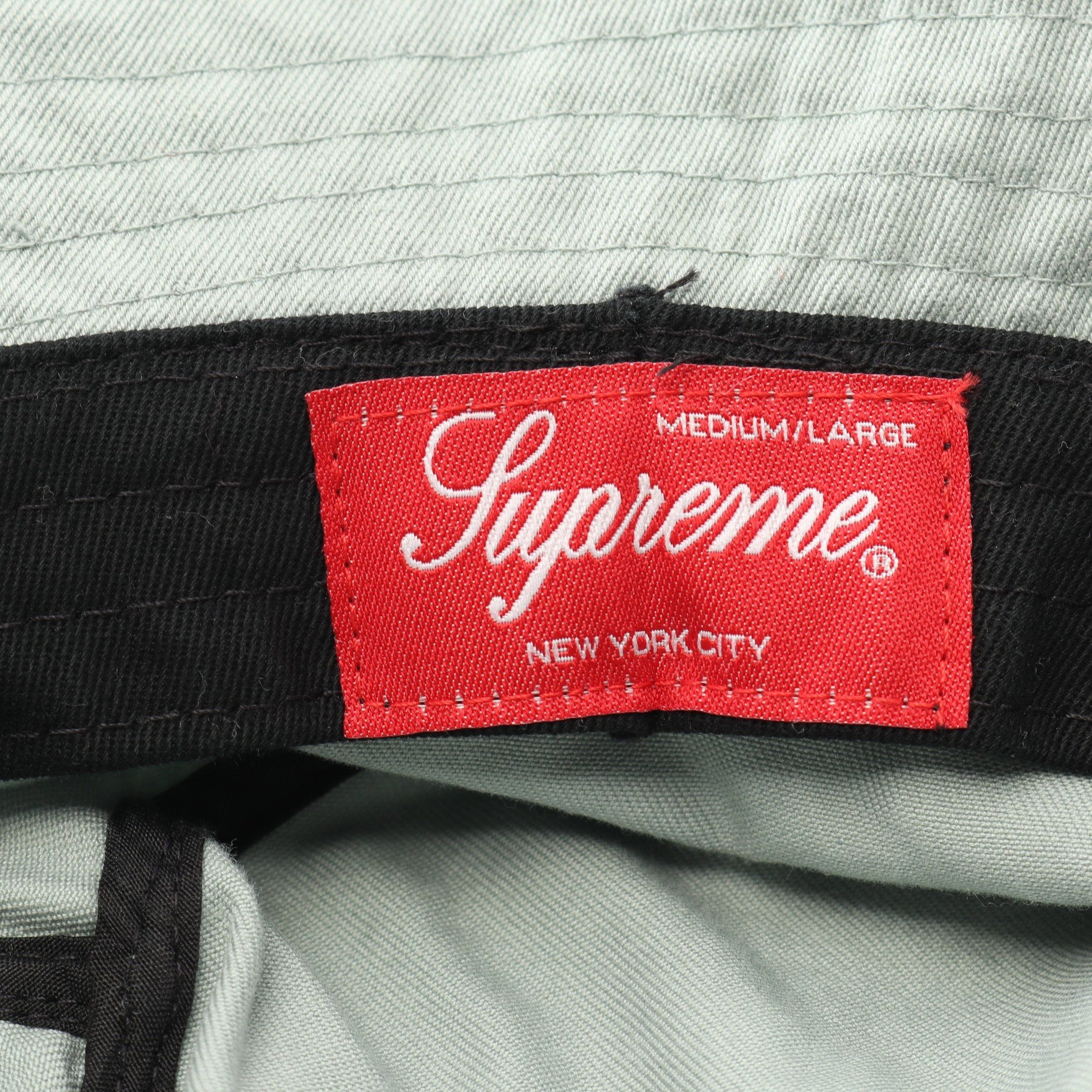 Supreme Supreme Zip Pocket Crushe Bucket Hat Canvas Gray Green Size ONE SIZE - 4 Thumbnail