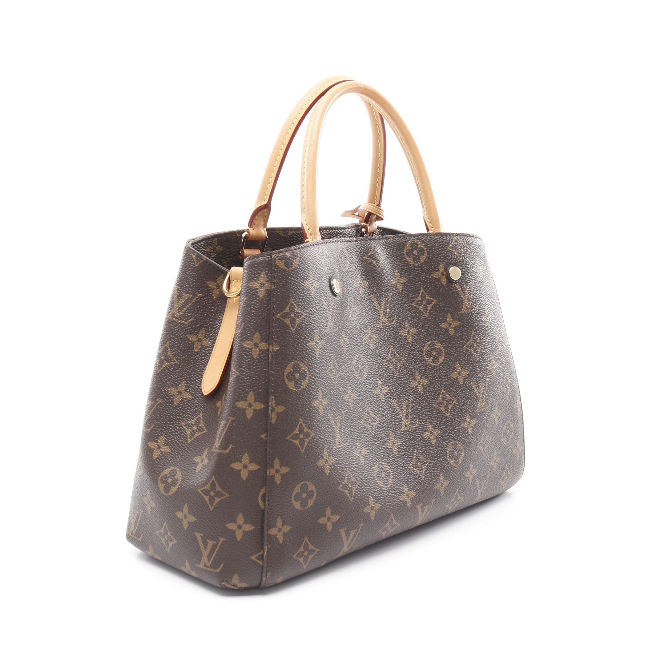 Louis Vuitton Louis Vuitton Montaigne Mm Monogram Handbag Leather Brown Size ONE SIZE - 2 Thumbnail