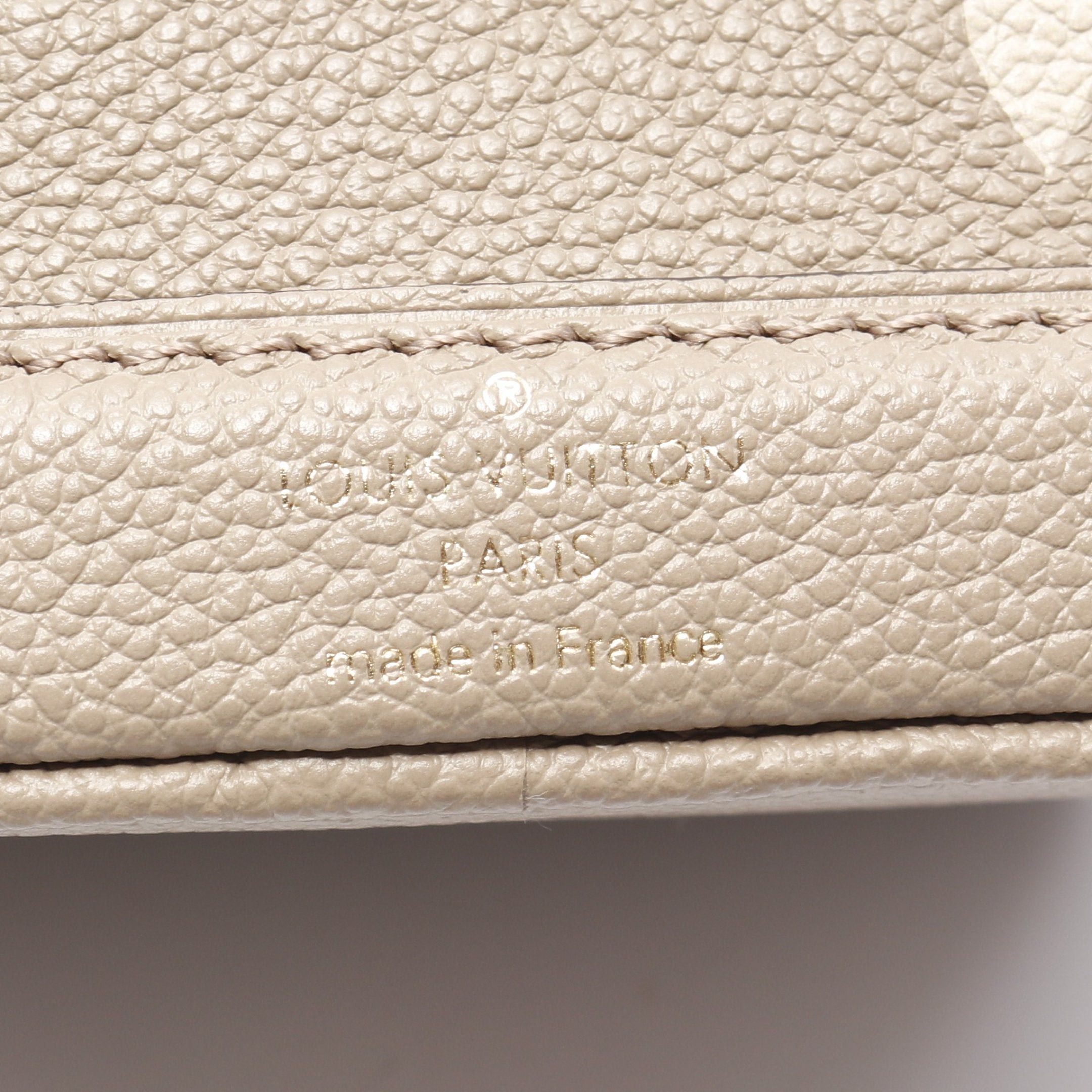 Louis Vuitton Louis Vuitton Nano Noe Bicolor Monogram Empreinte Tourterelle Claim Handbag Leather Gray Beige Ivory Size ONE SIZE - 4 Thumbnail