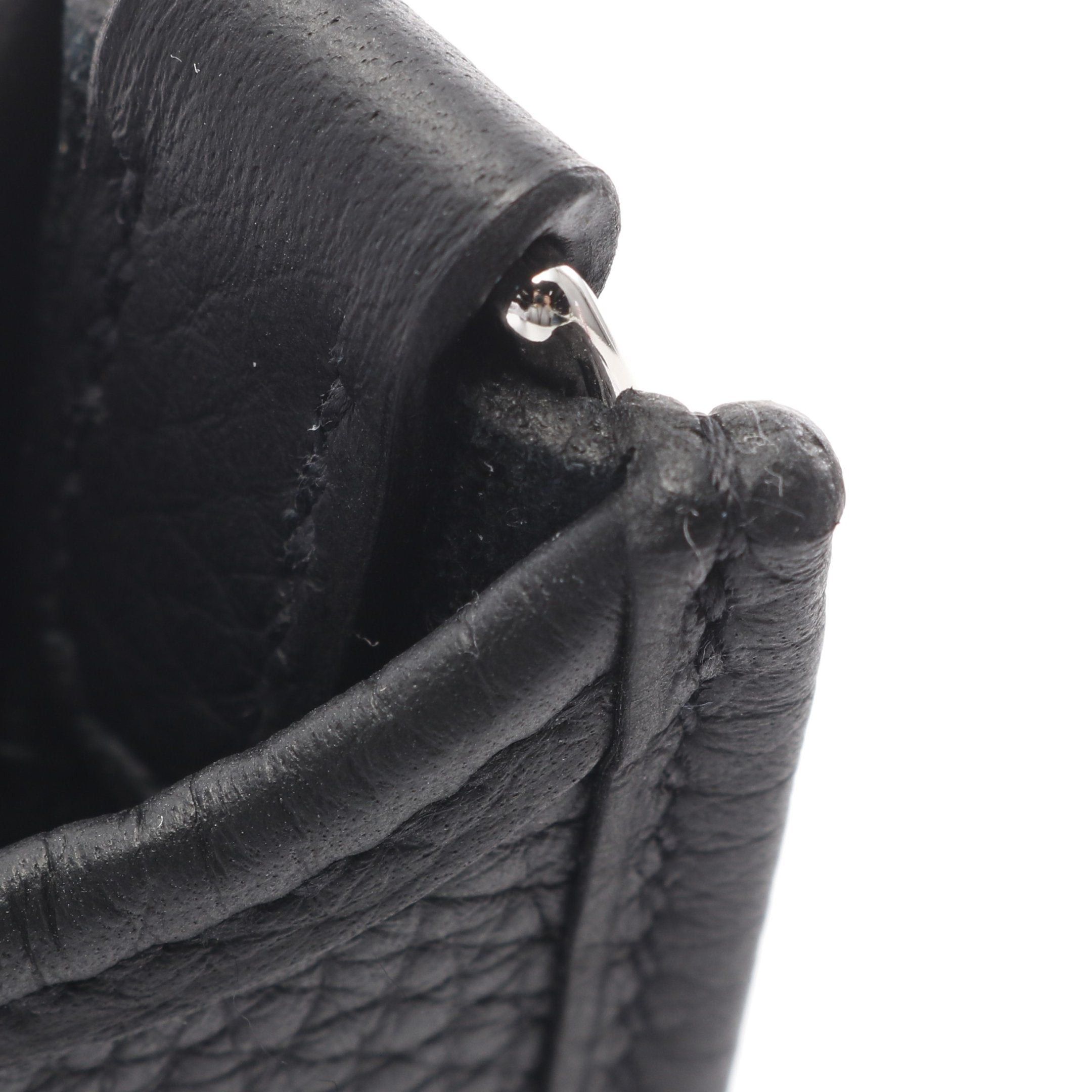 Hermes Hermes Evelyn Tpm Amazon Shoulder Bag Clemence Leather Black Silver Hardware K Stamp Size ONE SIZE - 7 Thumbnail