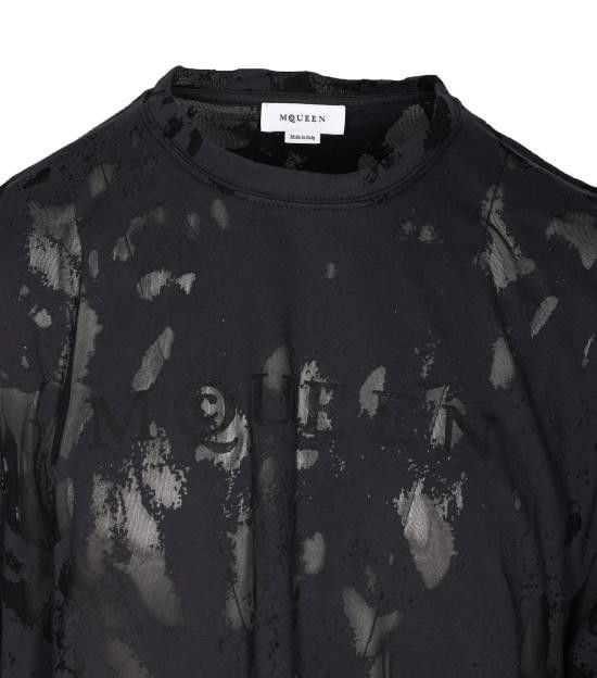 Tシャツ・カットソー ALEXANDER MCQUEEN Men Tops 828419QTADT0571 Black Alexander McQueen ALEXANDER MCQUEEN Men T-Shirts 828419