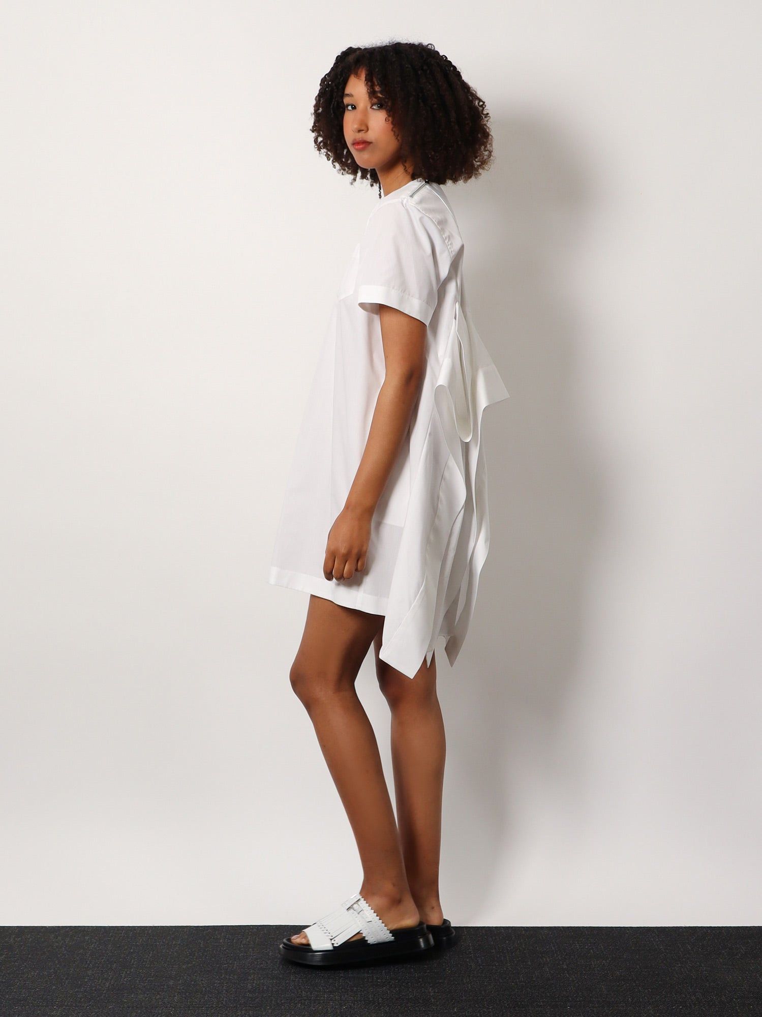 ワンピース sacai SS25 Shirt dress (2507698 004) Sacai Shirt Dress With Jacket Insert