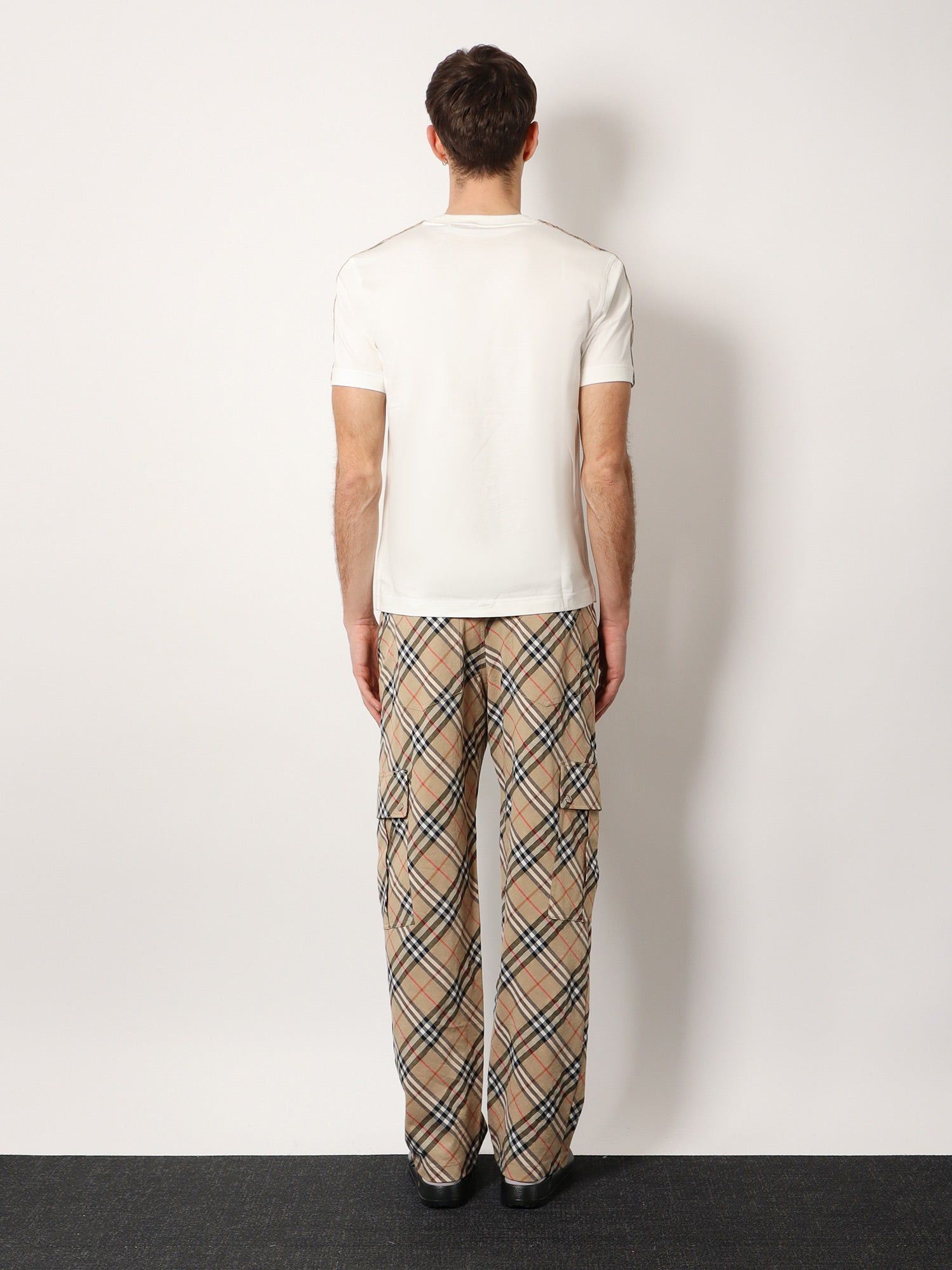 Burberry Biologic Cotton T-Shirt With Check Inserts Size US S / EU 44-46 / 1 - 3 Thumbnail