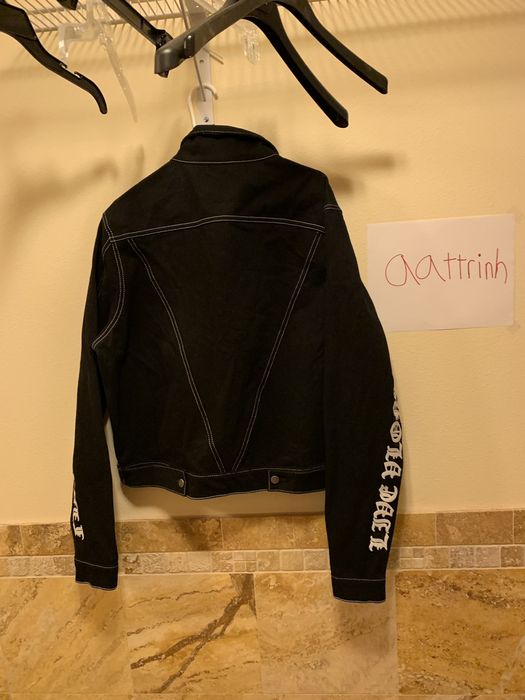 Black jean best sale jacket vlone