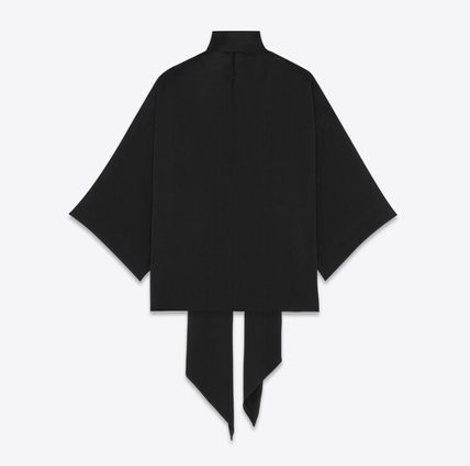 Saint Laurent Paris blouse in crepe satin Size S / US 4 / IT 40 - 4 Thumbnail