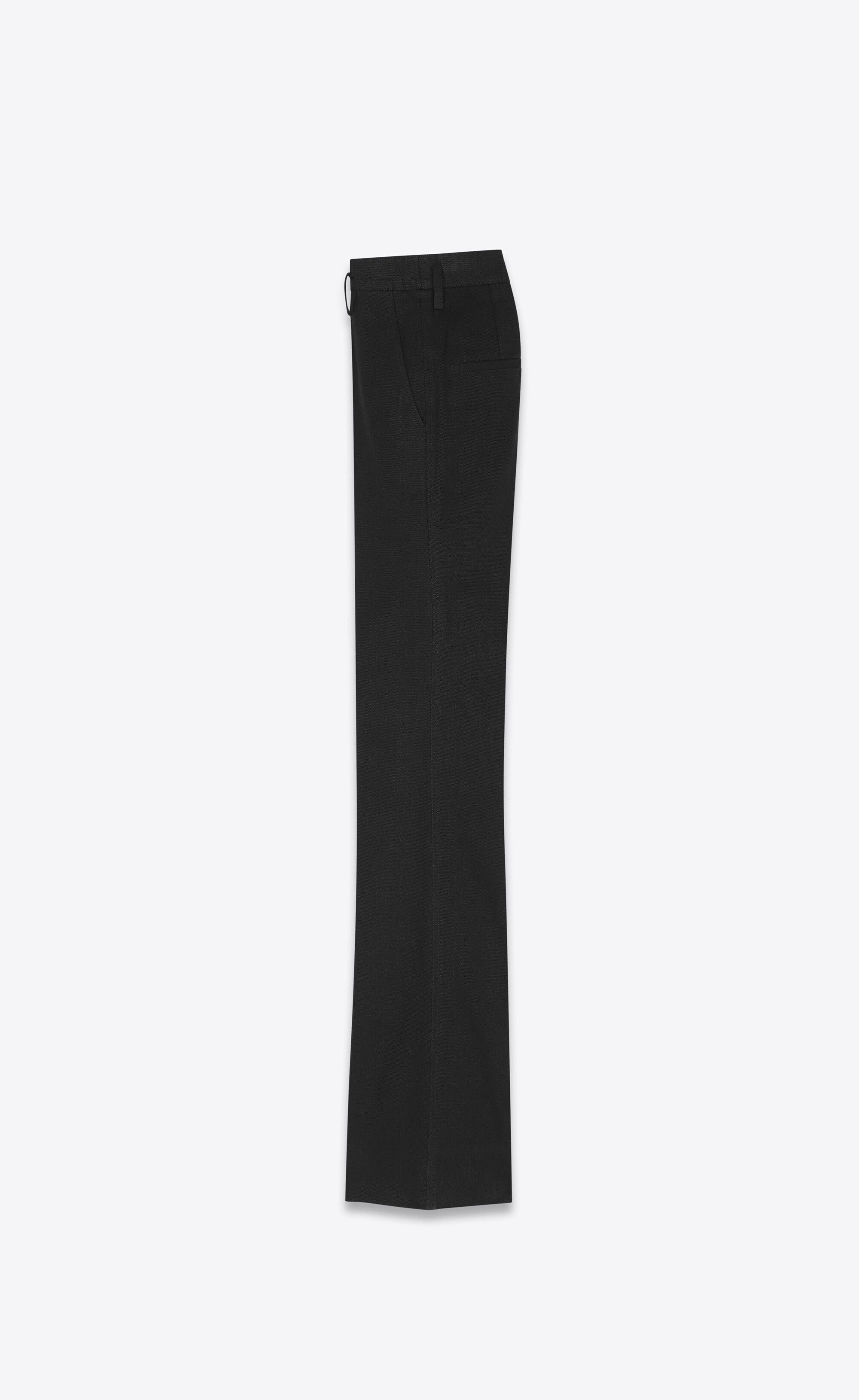 Saint Laurent Paris high-waisted pants in black denim Size 29" - 2 Thumbnail