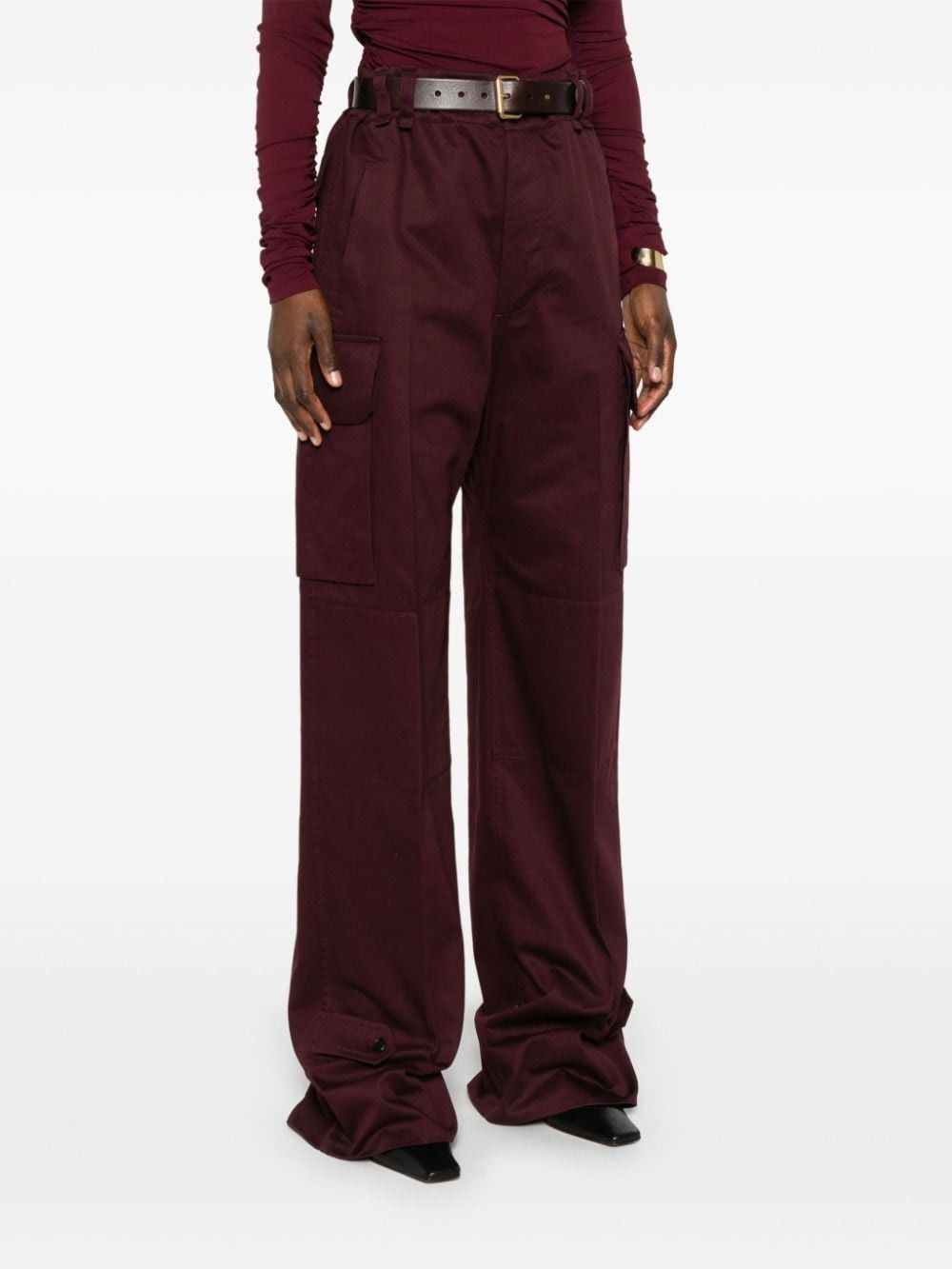 Saint Laurent Paris Cassandre cargo pants in cotton gabardine Size 29" - 2 Thumbnail