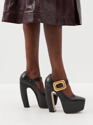 Bottega Veneta Mostra Mary-Jane Pump with Buckle in dark green Size US 8 / IT 38 - 2 Thumbnail
