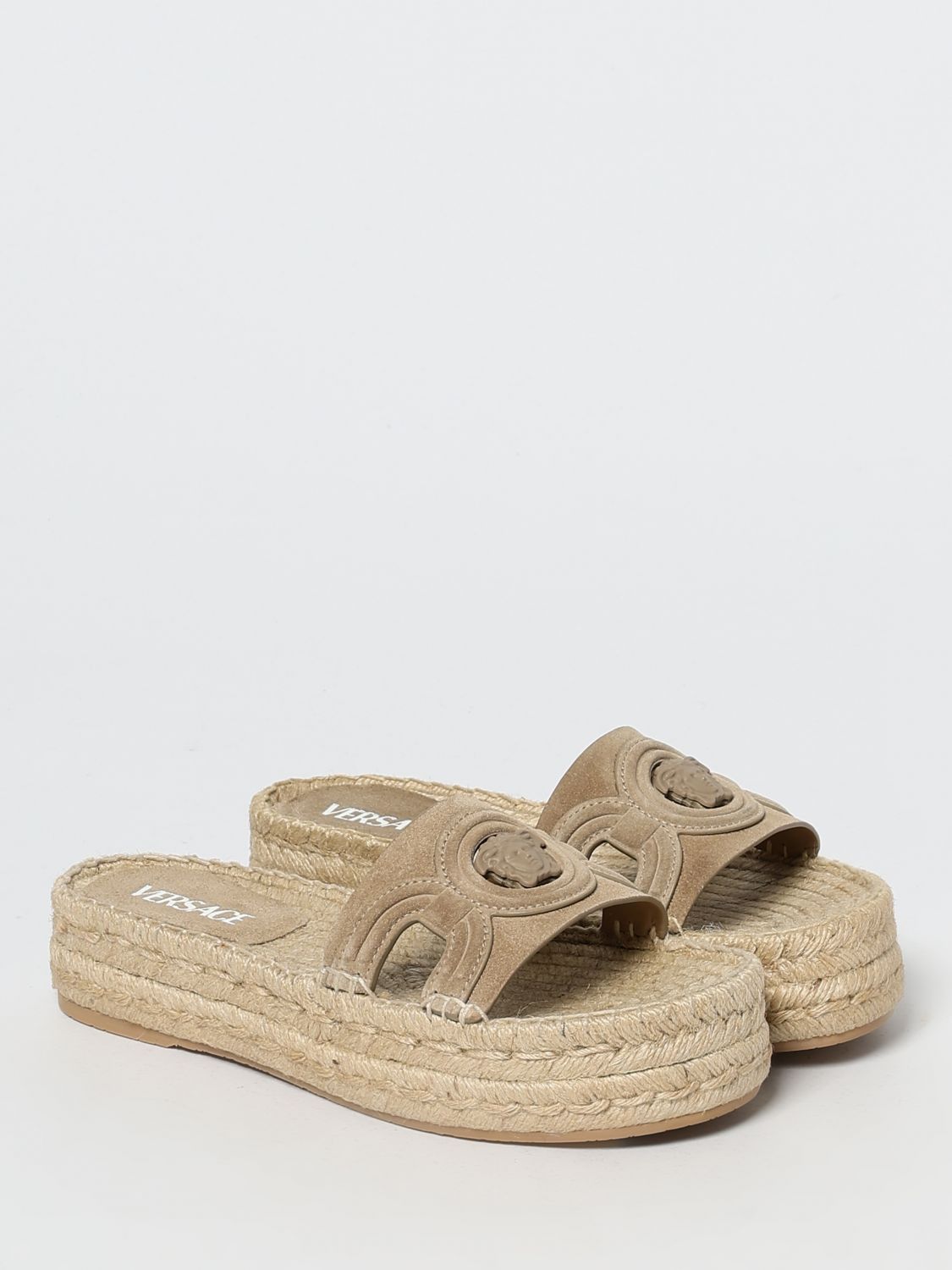 Versace Versace Espadrilles Woman Beige Size US 8.5 / IT 38.5 - 2 Thumbnail