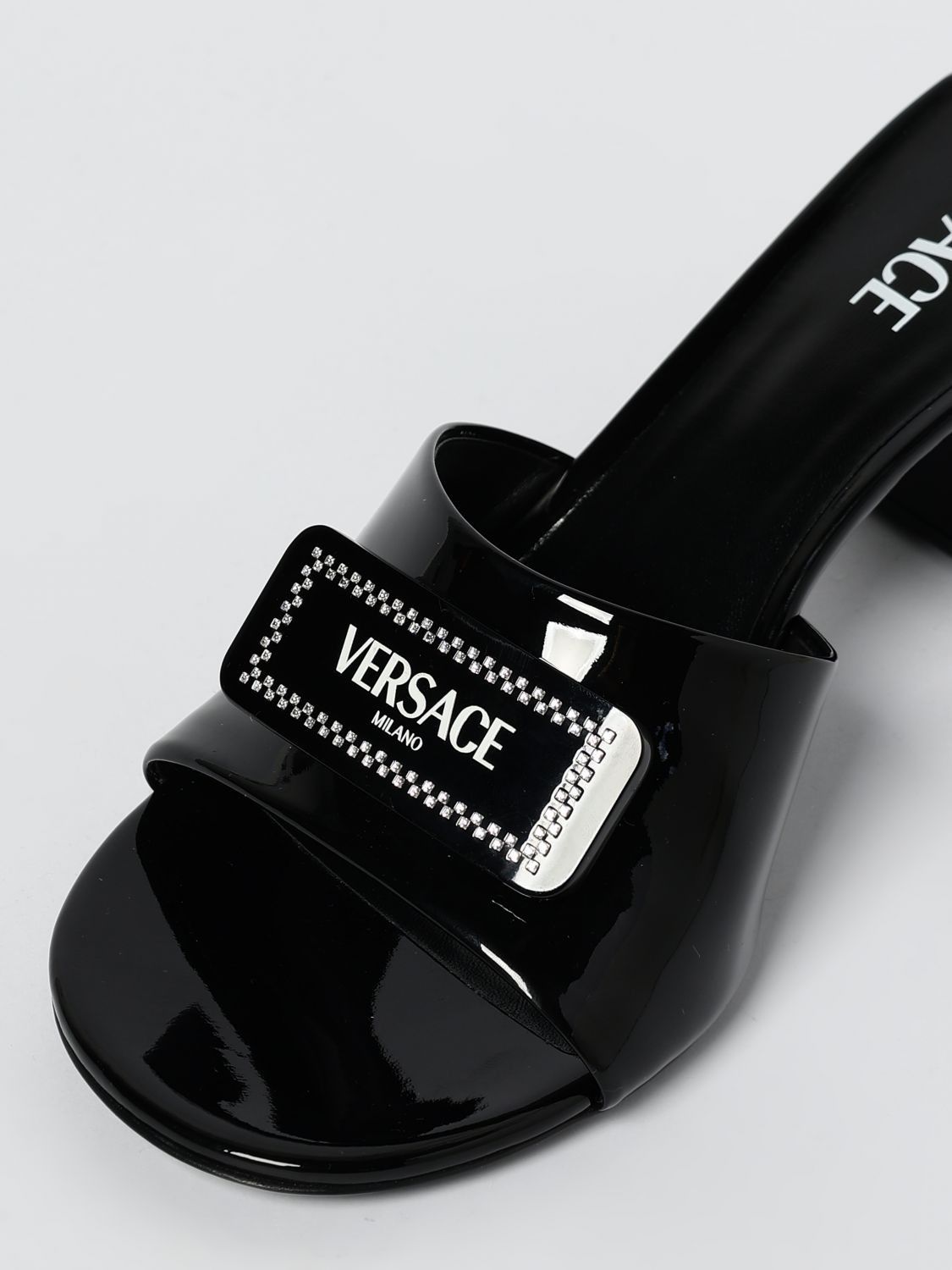 Versace Versace Heeled Sandals Woman Black Size US 10 / IT 40 - 4 Thumbnail
