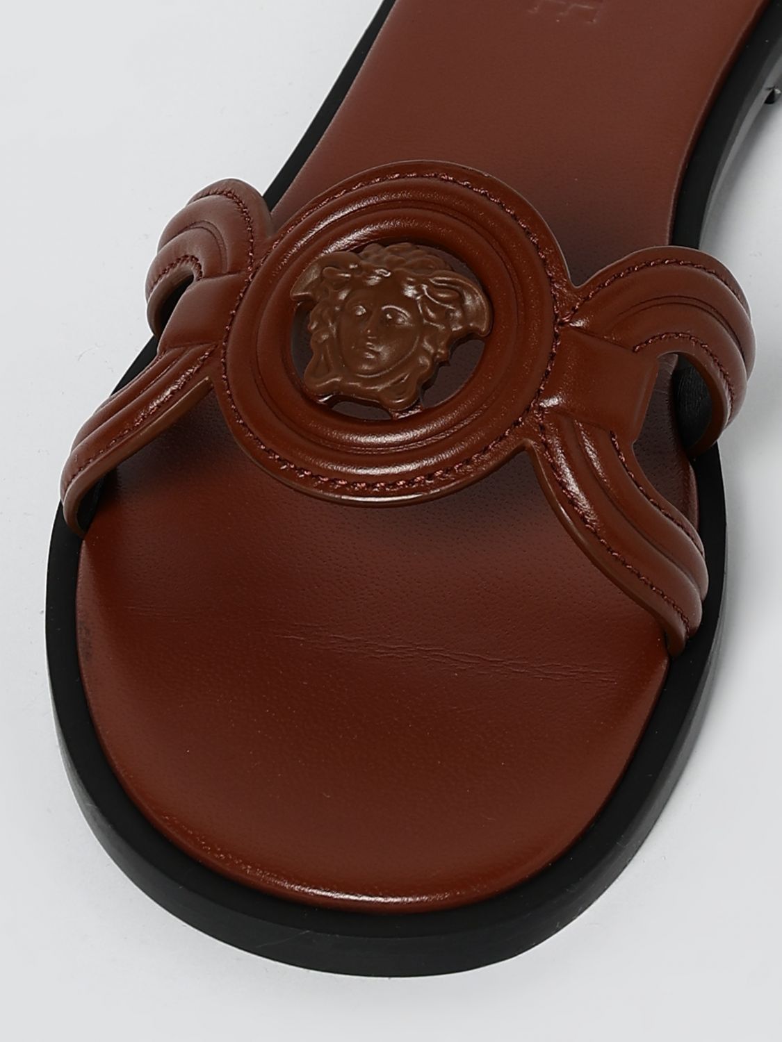 Versace Versace Heeled Sandal Woman Leather Size US 8.5 / IT 38.5 - 4 Thumbnail