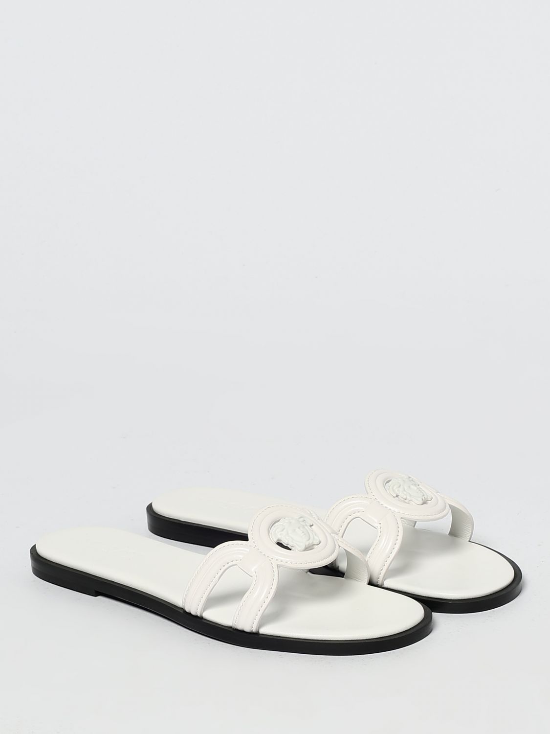 Versace Versace Heeled Sandal Woman White Size US 7.5 / IT 37.5 - 2 Thumbnail