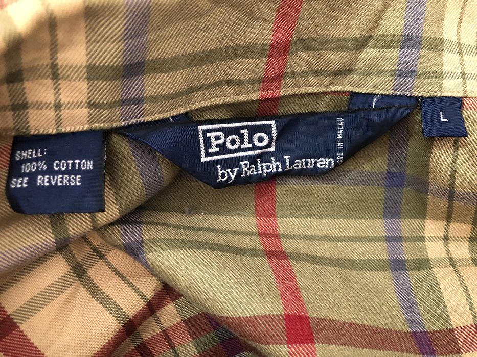 Polo Ralph Lauren 👉🔥🔥🔥 Vintage Polo Ralph Lauren Made in Macau Plaid ...