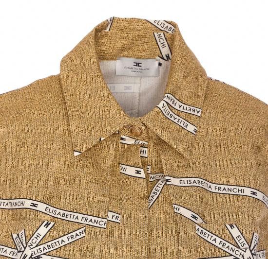 Elisabetta Franchi ELISABETTA FRANCHI Women Shirts CA12552E2 BE1 Beige Size XS / US 0-2 / IT 36-38 - 4 Thumbnail