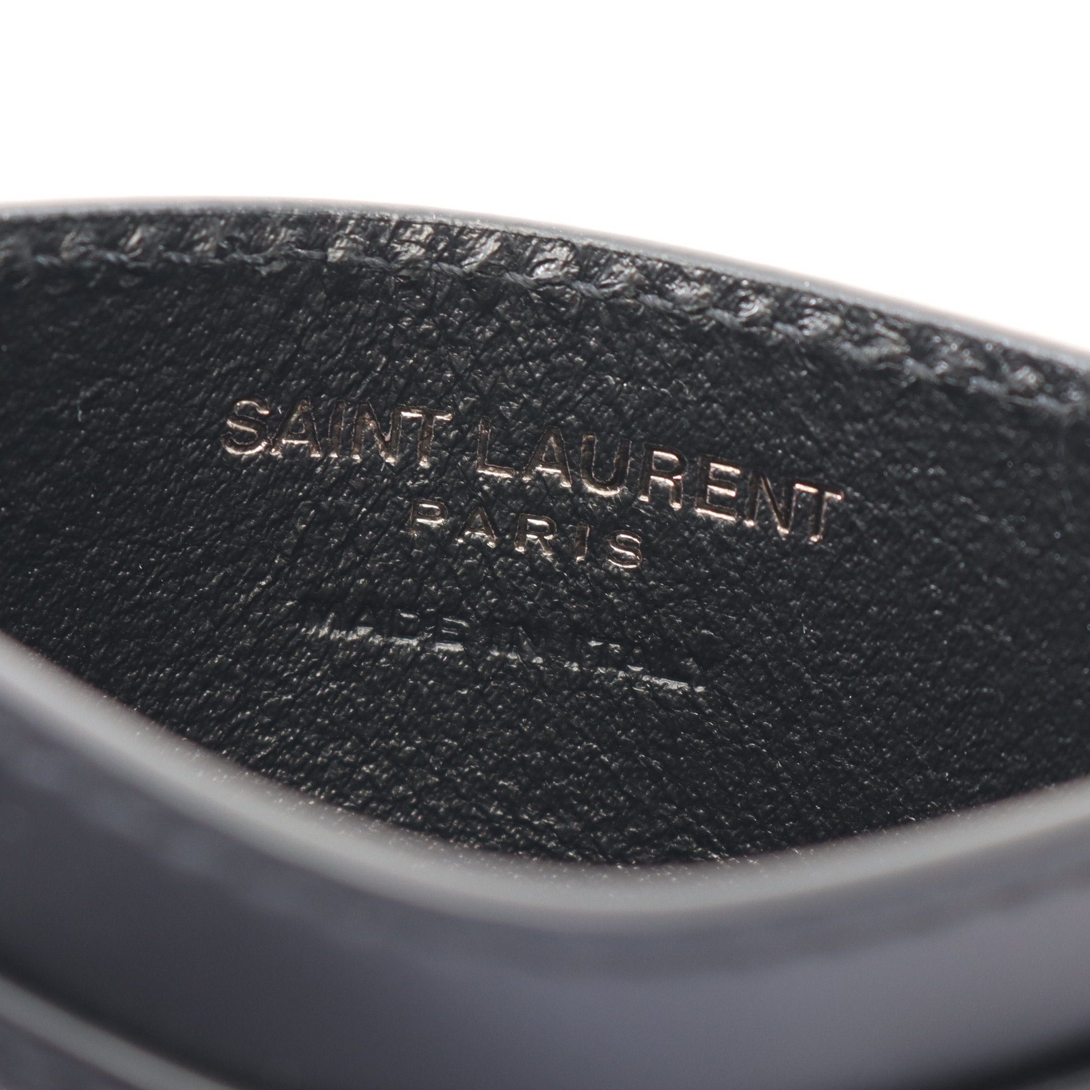 Yves Saint Laurent Yves Saint Laurent Tiny Cassandra Card Case Leather Black Size ONE SIZE - 4 Thumbnail