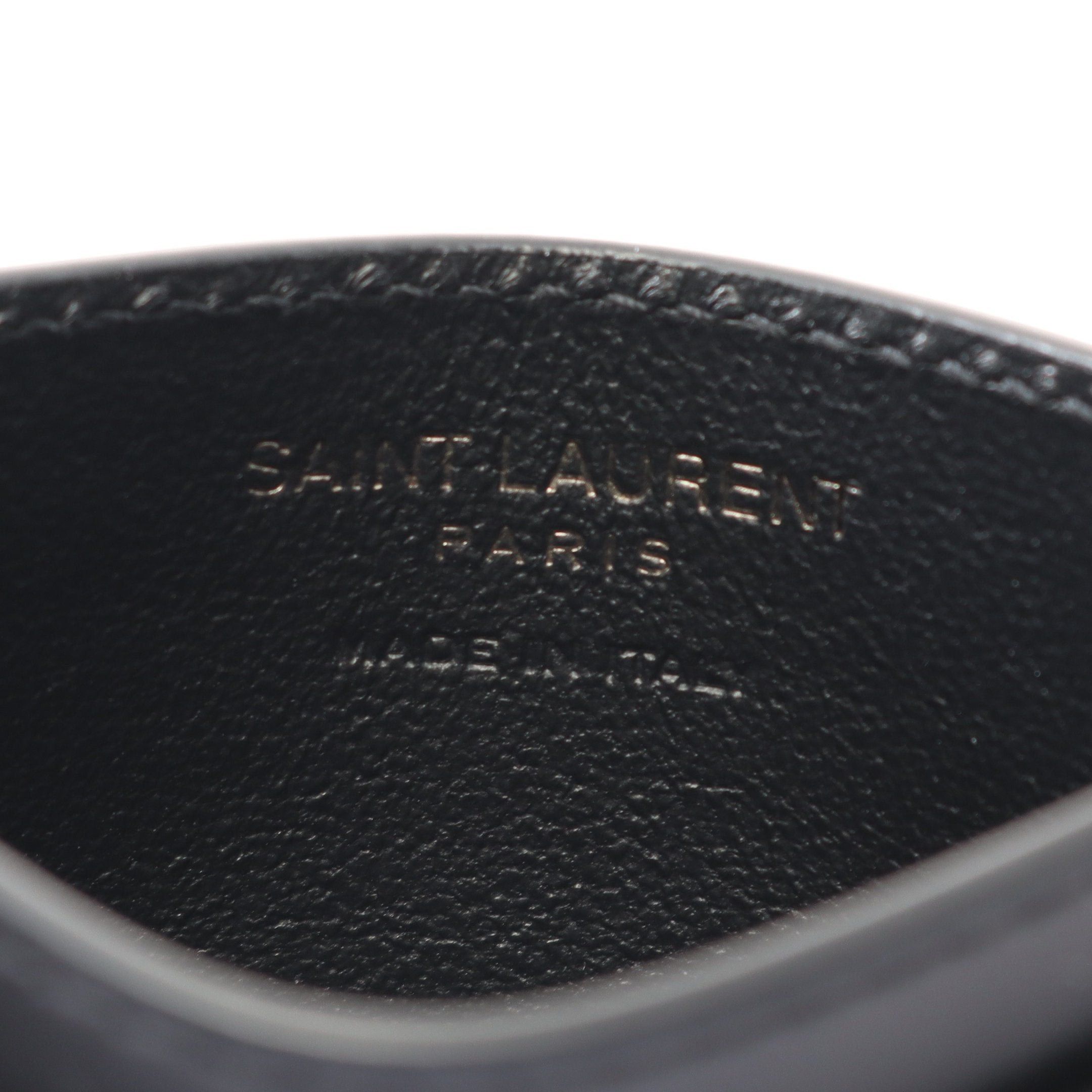 Yves Saint Laurent Yves Saint Laurent Tiny Cassandra Card Case Leather Black Size ONE SIZE - 4 Thumbnail