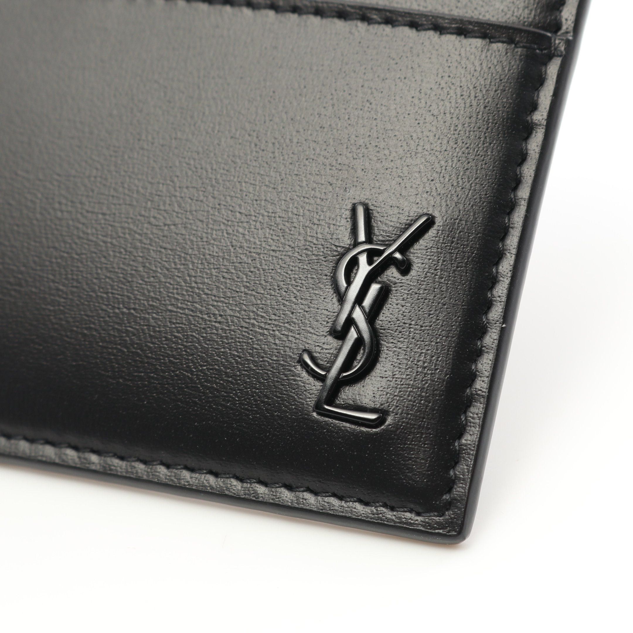 Yves Saint Laurent Yves Saint Laurent Tiny Cassandra Card Case Leather Black Size ONE SIZE - 5 Thumbnail