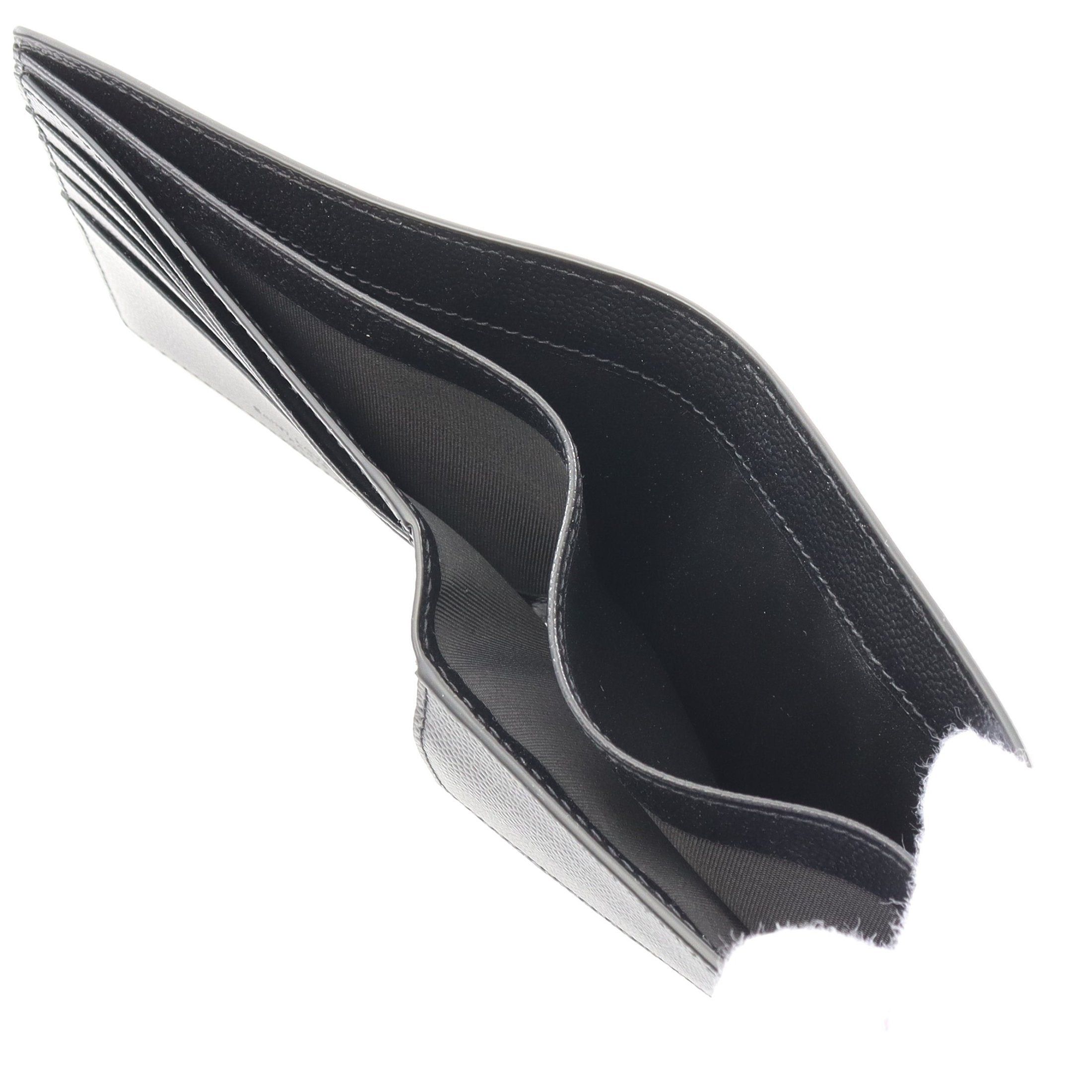 Yves Saint Laurent Yves Saint Laurent Yeast Waist Bi-Fold Wallet Compact Leather Black Size ONE SIZE - 6 Thumbnail