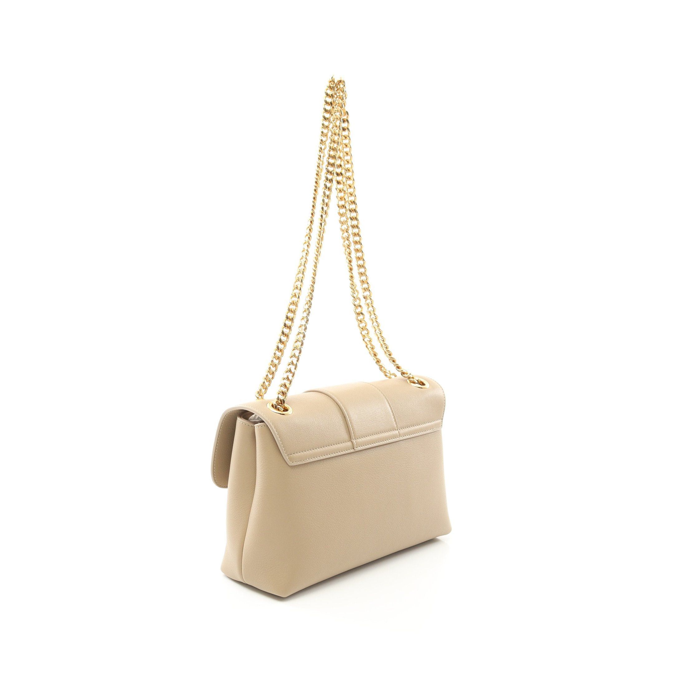 Celine Celine Victor Medium Double Chain Shoulder Bag Leather Beige Size ONE SIZE - 2 Thumbnail