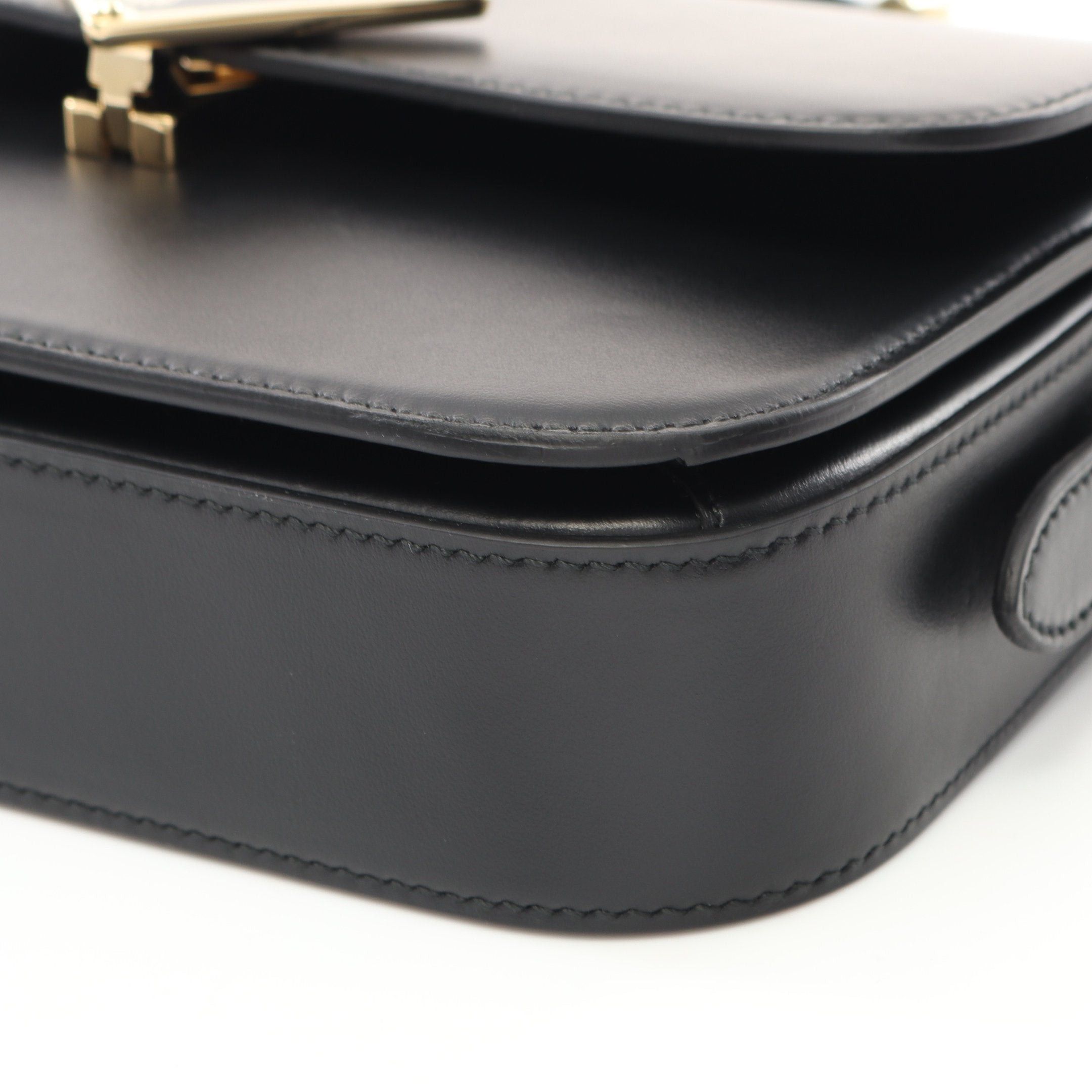 Prada Prada Soft Calf Shoulder Bag Leather Black Size ONE SIZE - 7 Thumbnail