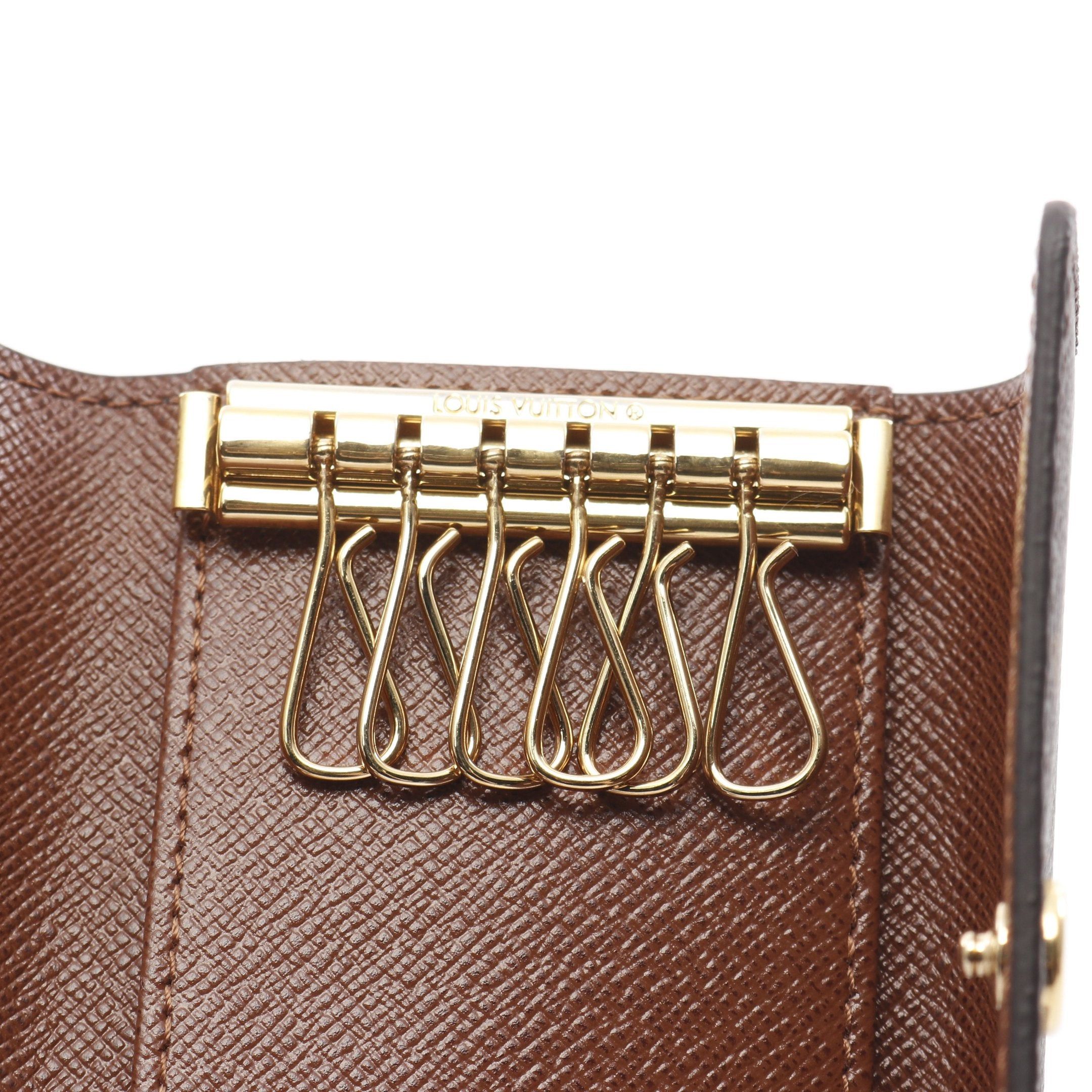 Louis Vuitton Louis Vuitton Multicle 6 Monogram Key Case Brown Size ONE SIZE - 5 Thumbnail