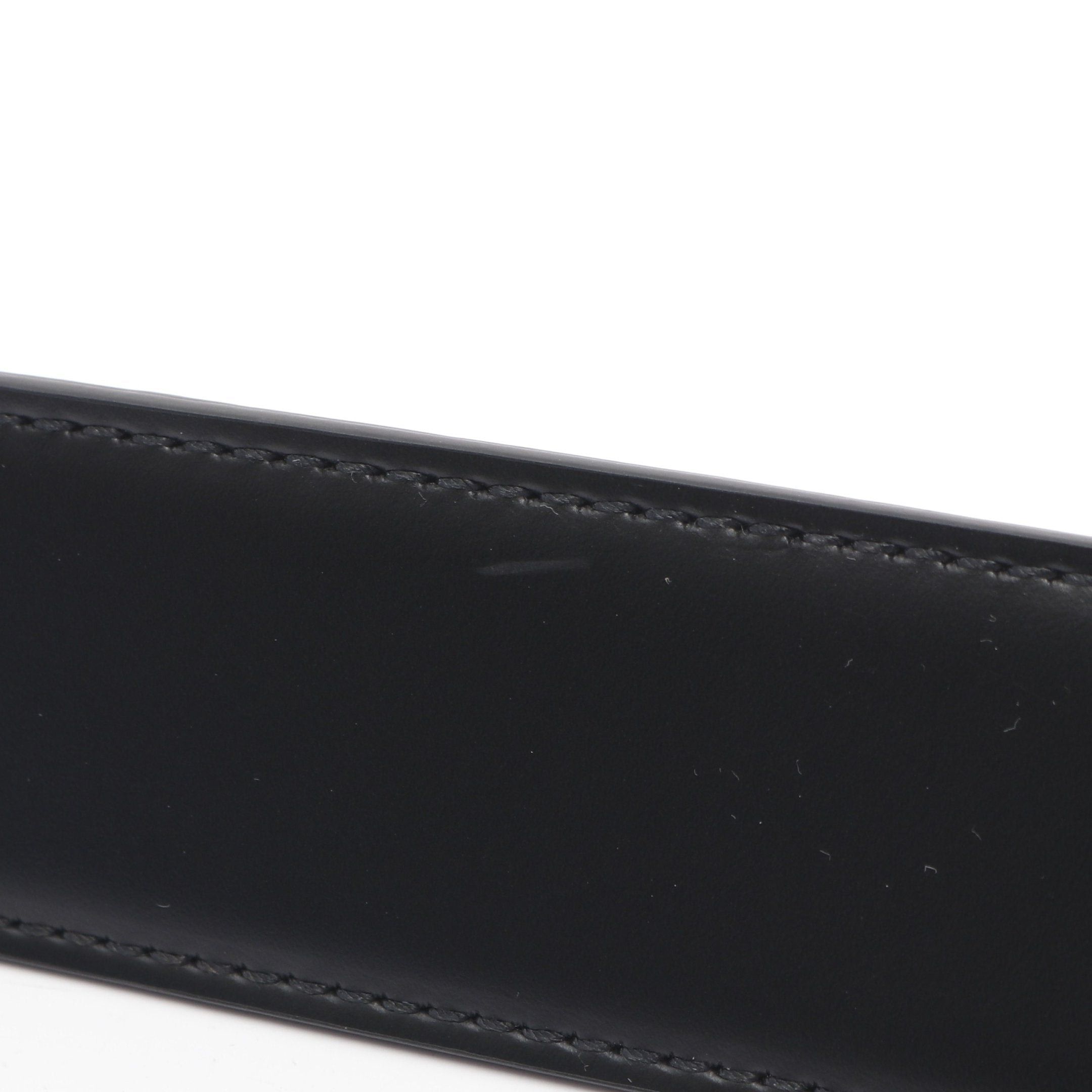 Salvatore Ferragamo Salvatore Ferragamo Gancini Belt Embossed Logo Leather Dark Blue Size ONE SIZE - 5 Thumbnail
