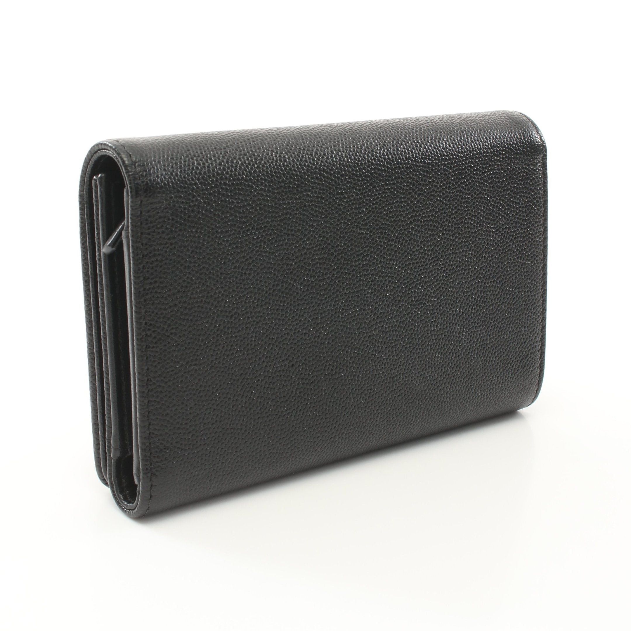 Chanel Chanel Trifold Wallet Caviar Skin Black Gold Hardware Size ONE SIZE - 2 Thumbnail