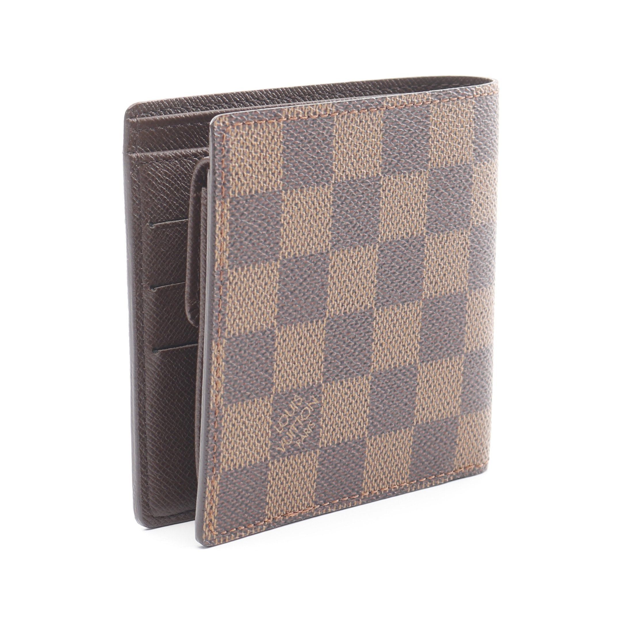 Louis Vuitton Louis Vuitton Porto Bie Cult Credit Monnaie Damier Ebene Bi-Fold Wallet Brown Size ONE SIZE - 2 Thumbnail