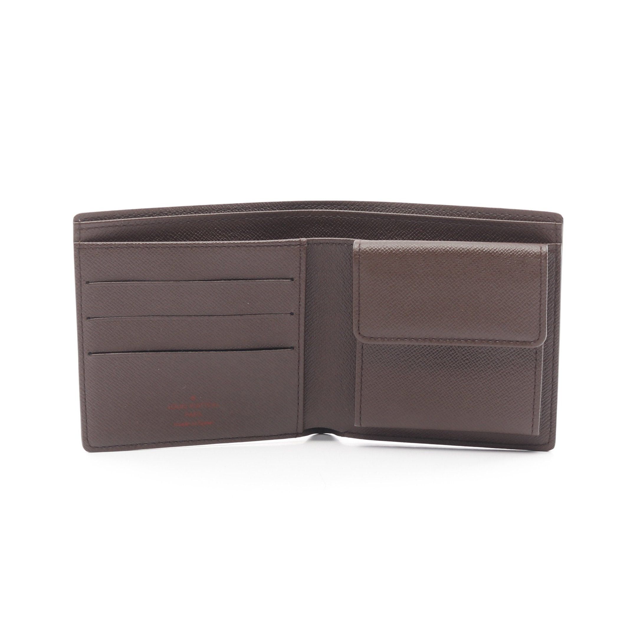 Louis Vuitton Louis Vuitton Porto Bie Cult Credit Monnaie Damier Ebene Bi-Fold Wallet Brown Size ONE SIZE - 3 Thumbnail