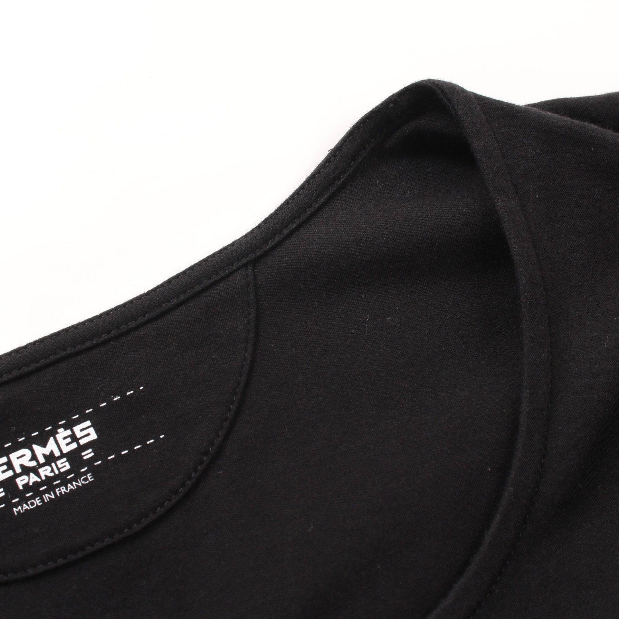 Hermes Hermes Bouclerie D'Attelage One Piece Color-Block Cotton Black Resort Collection Size ONE SIZE - 5 Thumbnail