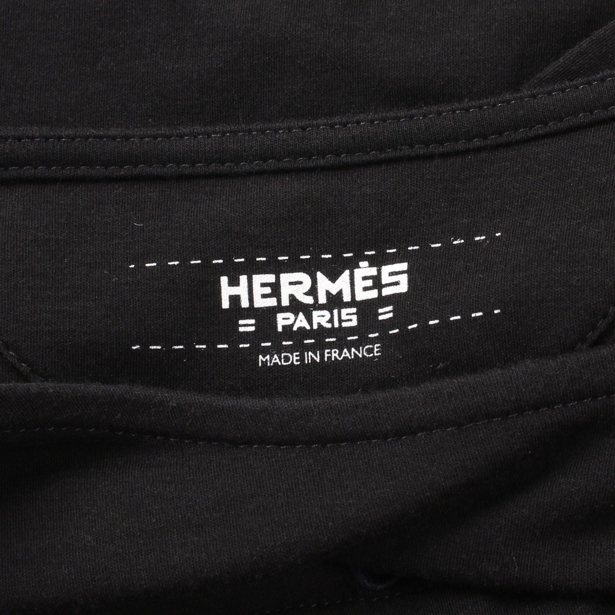 Hermes Hermes Bouclerie D'Attelage One Piece Color-Block Cotton Black Resort Collection Size ONE SIZE - 3 Thumbnail
