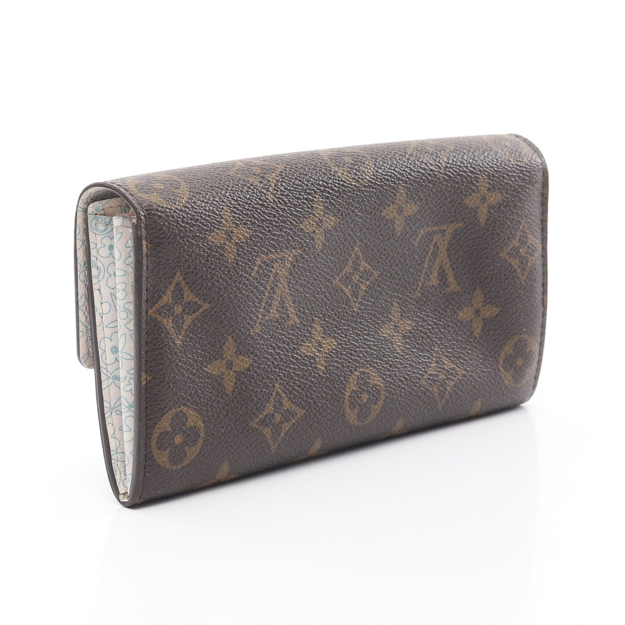 Louis Vuitton Louis Vuitton Portefeuil Sara Monogram Fleuri Rose Bi-Fold Long Wallet Brown Size ONE SIZE - 2 Thumbnail