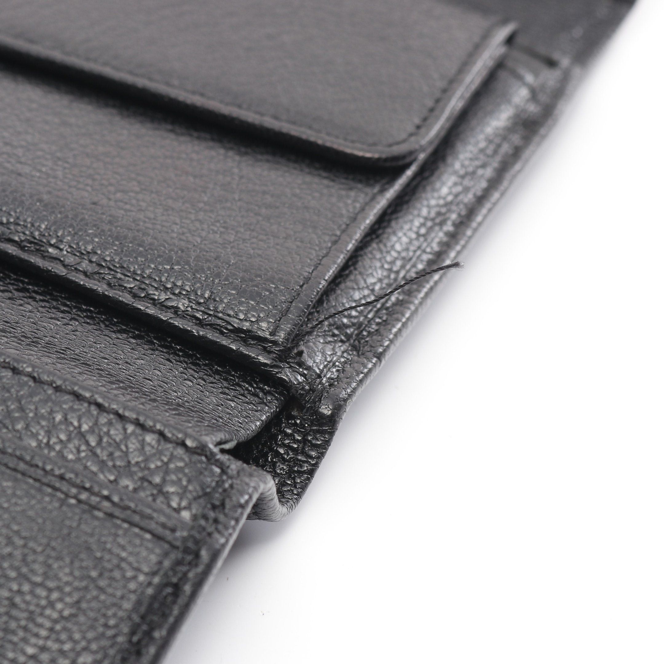 Chanel Chanel Coco Mark Trifold Long Wallet Leather Black Silver Hardware Size ONE SIZE - 5 Thumbnail