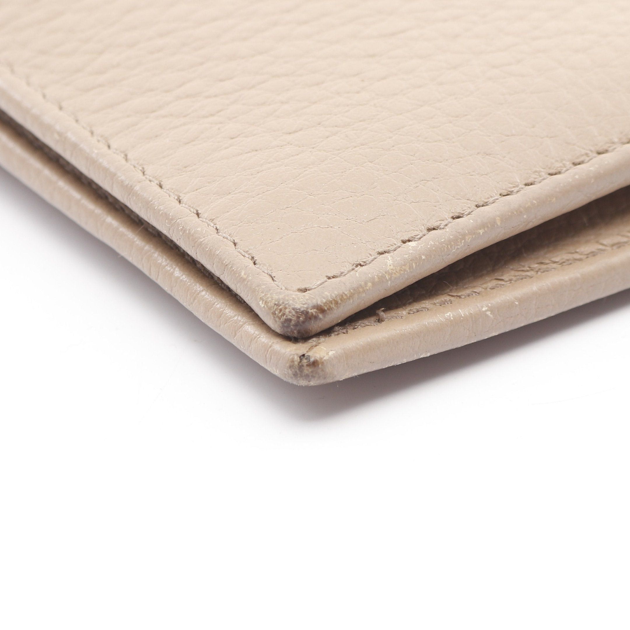 Prada Prada Vitello Grain Card Case Leather Beige Size ONE SIZE - 7 Thumbnail