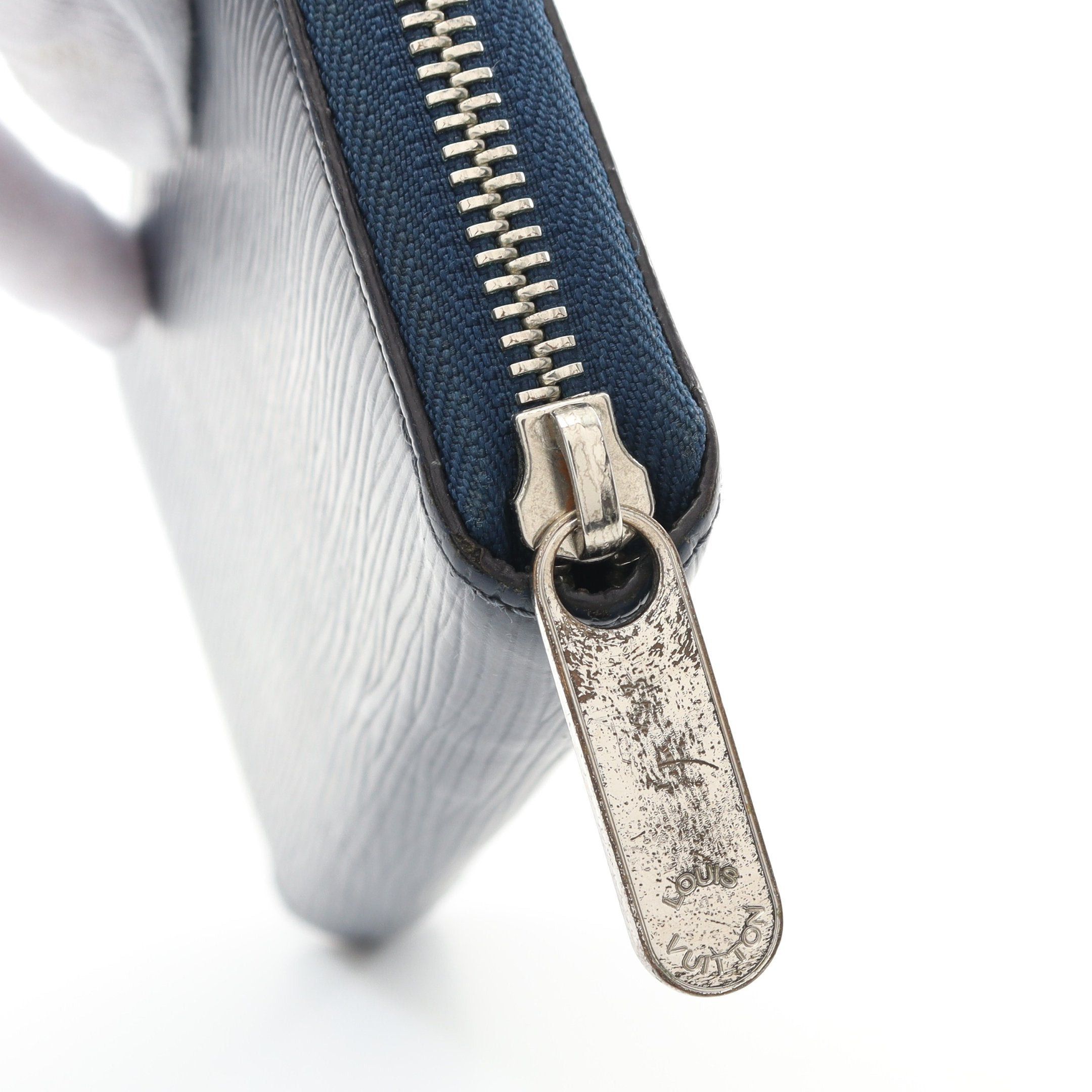 Louis Vuitton Louis Vuitton Zippy Wallet Epi Andigo Blue Round Zipper Long Leather Navy Size ONE SIZE - 6 Thumbnail