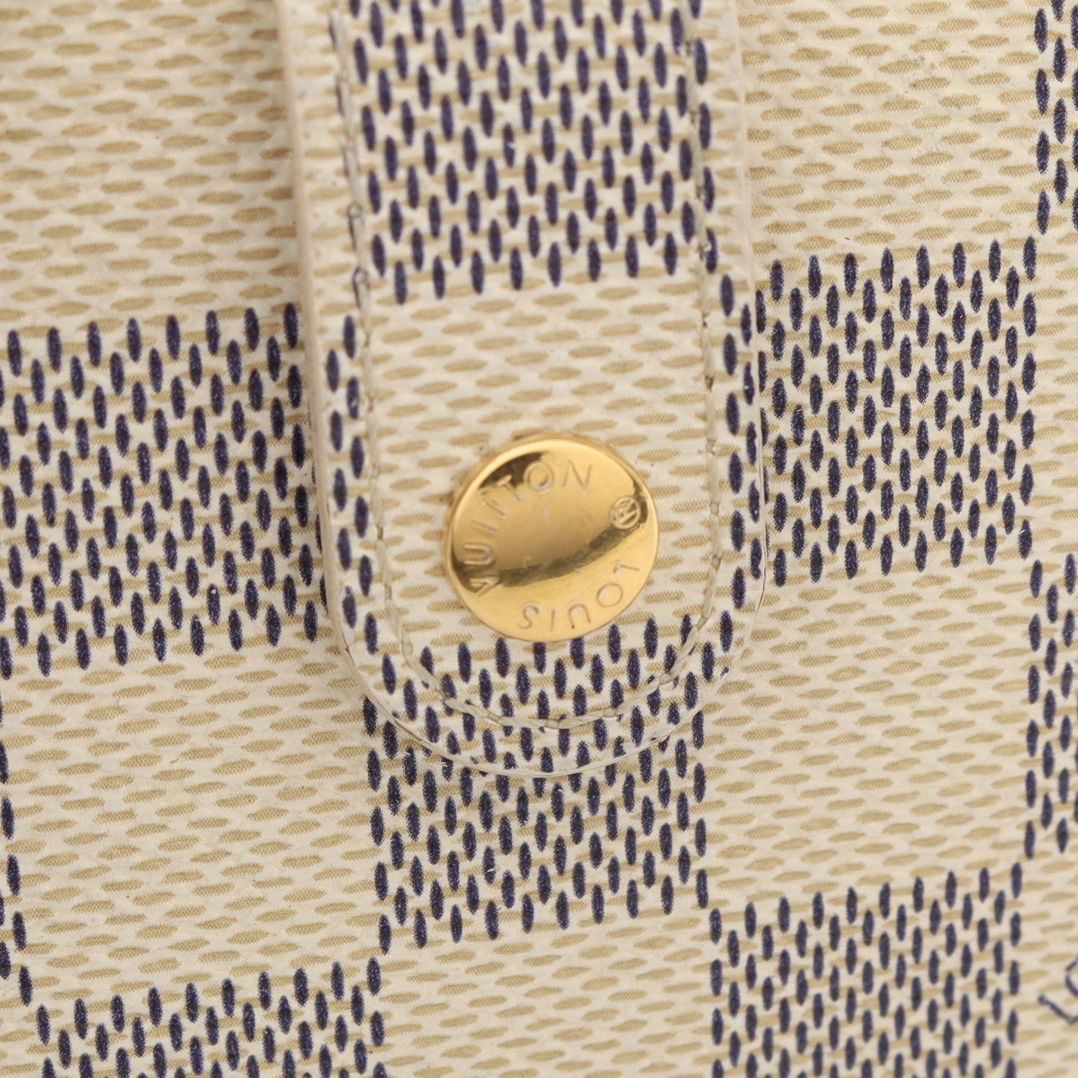 Louis Vuitton Louis Vuitton Portefeuil Viennois Damier Azur Clasp Bi-Fold Wallet White Size ONE SIZE - 12 Thumbnail
