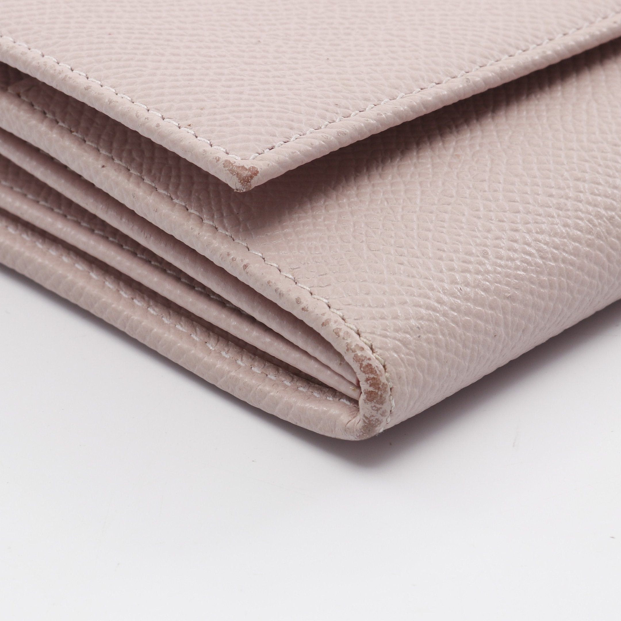 Bvlgari Bvlgari Bulgari Clip Bi-Fold Long Wallet Leather Light Pink Size ONE SIZE - 6 Thumbnail