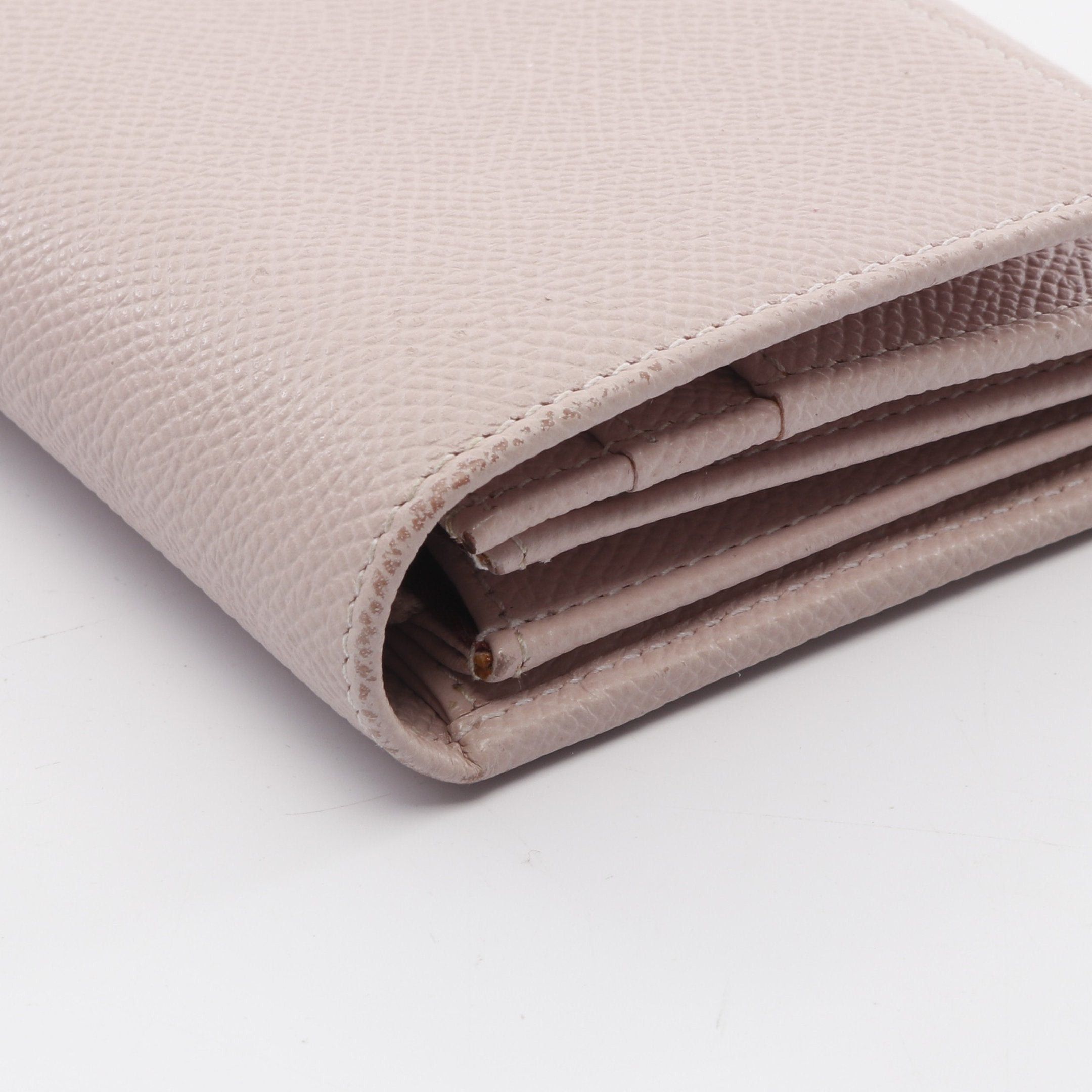 Bvlgari Bvlgari Bulgari Clip Bi-Fold Long Wallet Leather Light Pink Size ONE SIZE - 8 Thumbnail