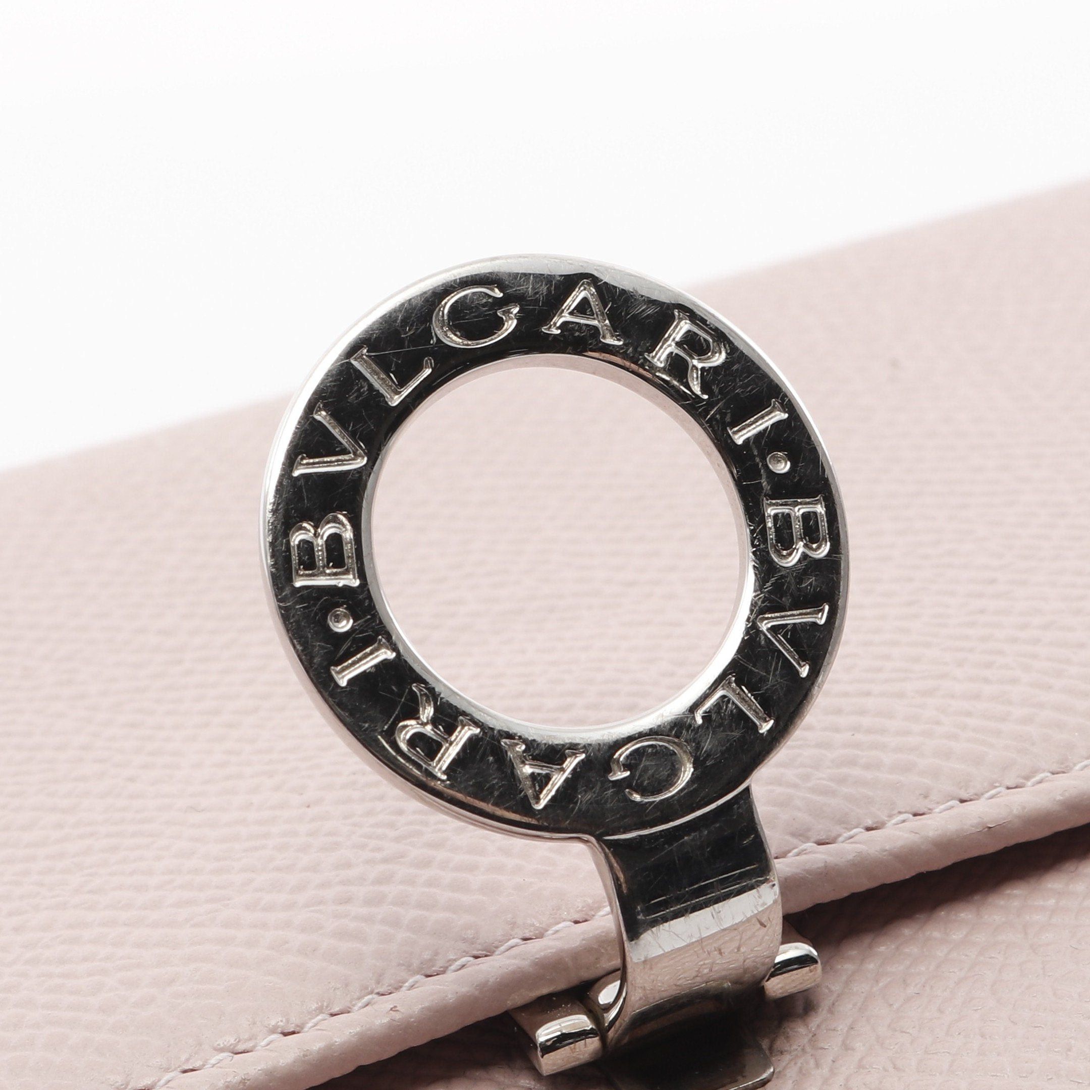 Bvlgari Bvlgari Bulgari Clip Bi-Fold Long Wallet Leather Light Pink Size ONE SIZE - 9 Thumbnail