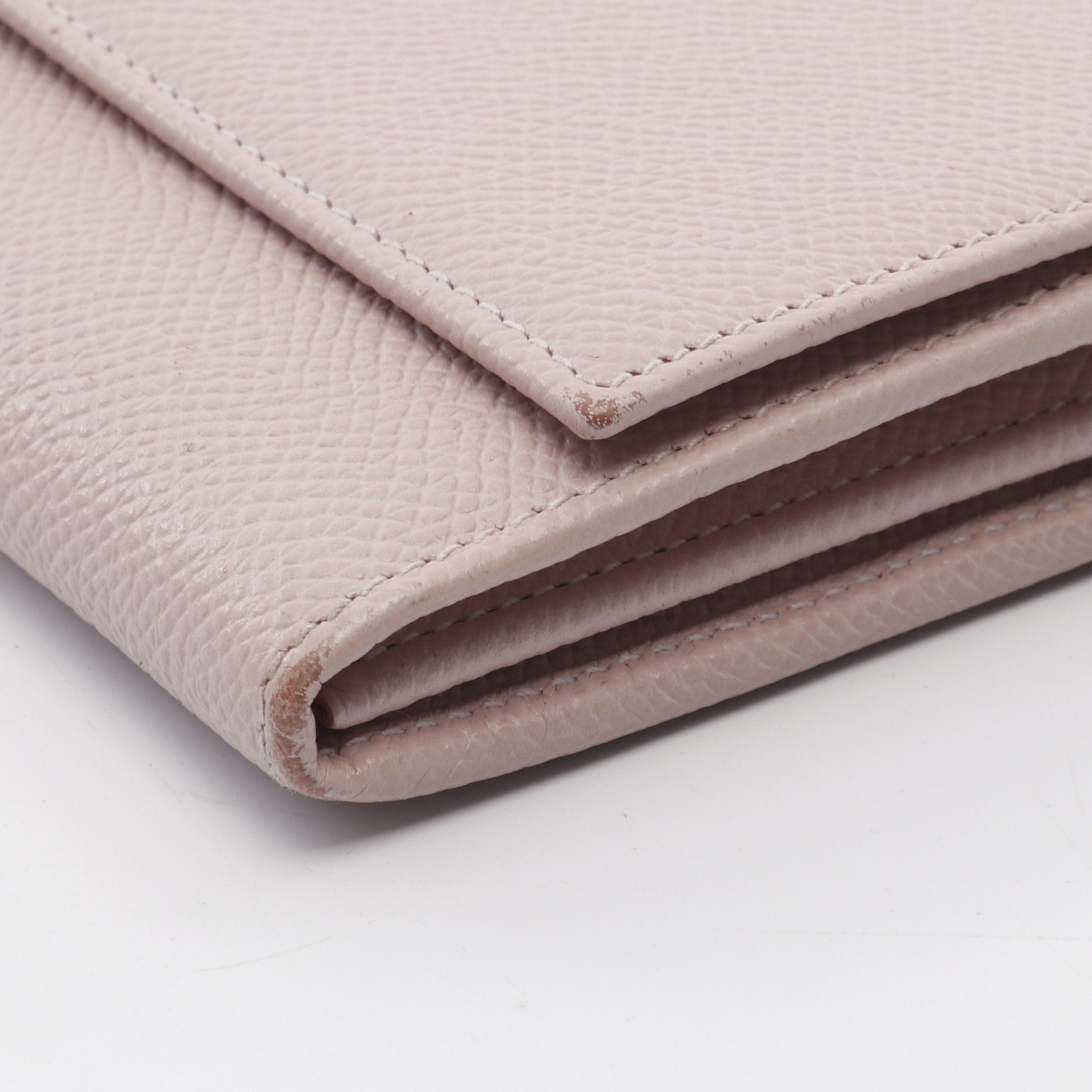 Bvlgari Bvlgari Bulgari Clip Bi-Fold Long Wallet Leather Light Pink Size ONE SIZE - 7 Thumbnail