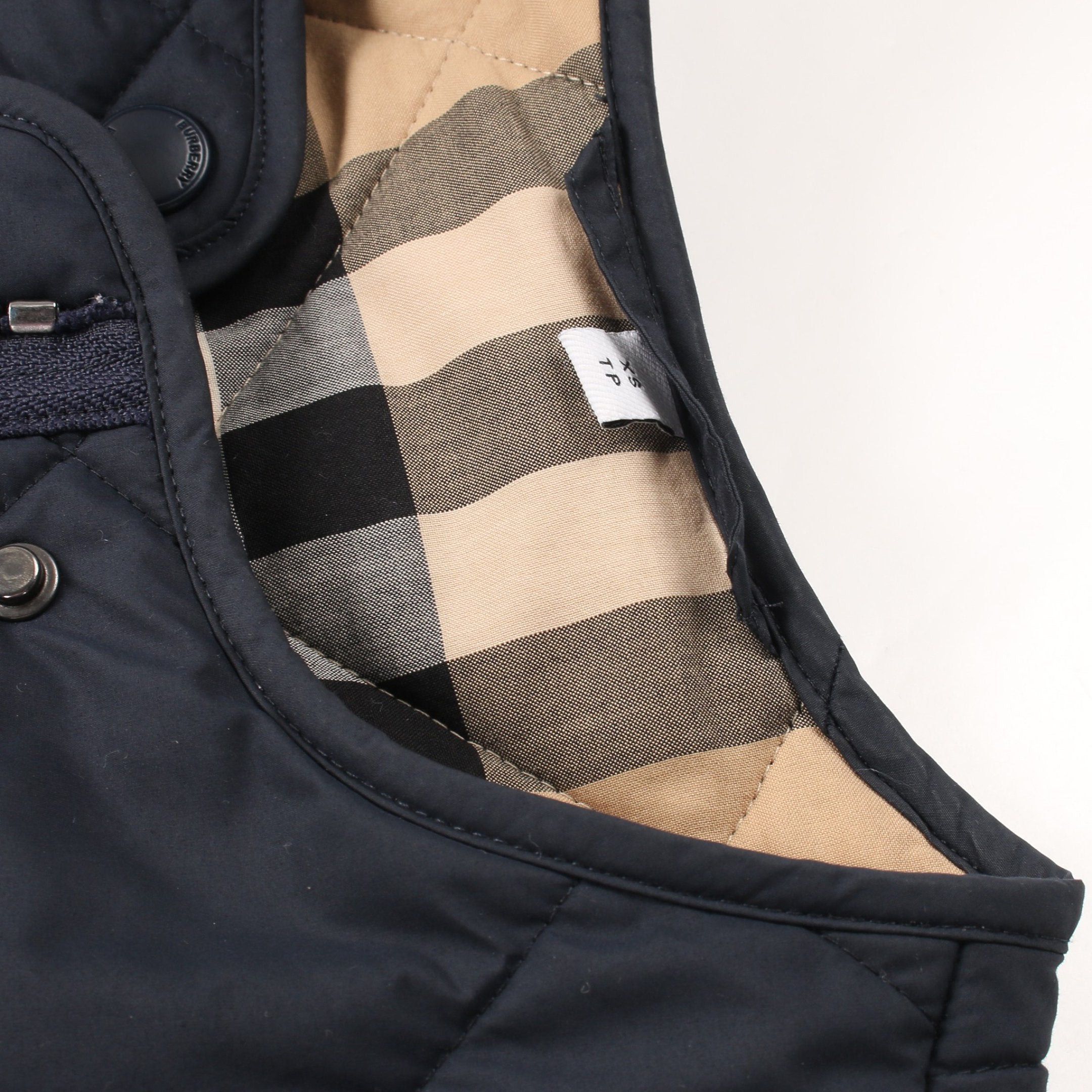 Burberry Burberry Quilted Jacket Collarless Dark Navy Size ONE SIZE - 8 Thumbnail