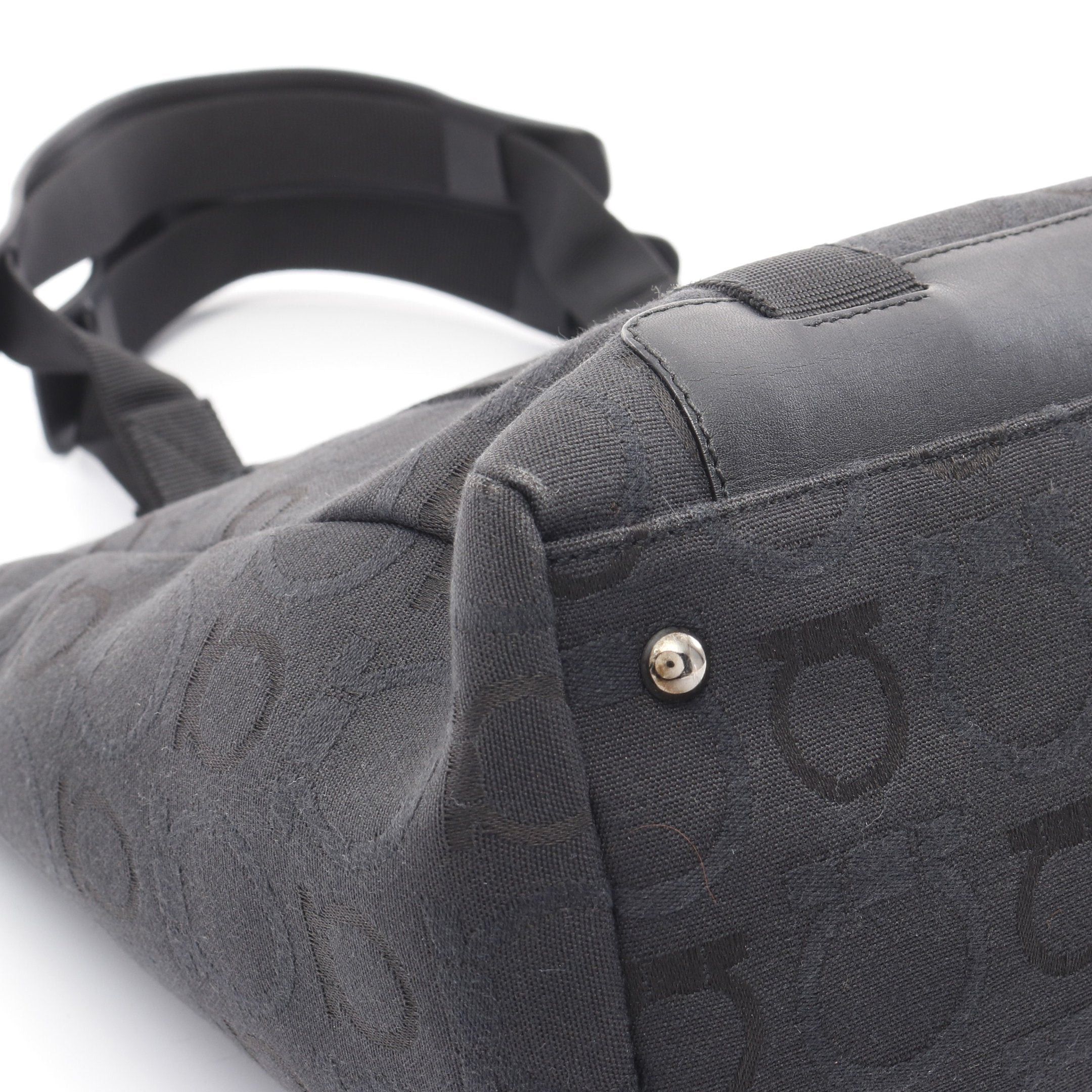 Salvatore Ferragamo Salvatore Ferragamo Gancini Handbag Tote Bag Canvas Leather Black Size ONE SIZE - 5 Thumbnail