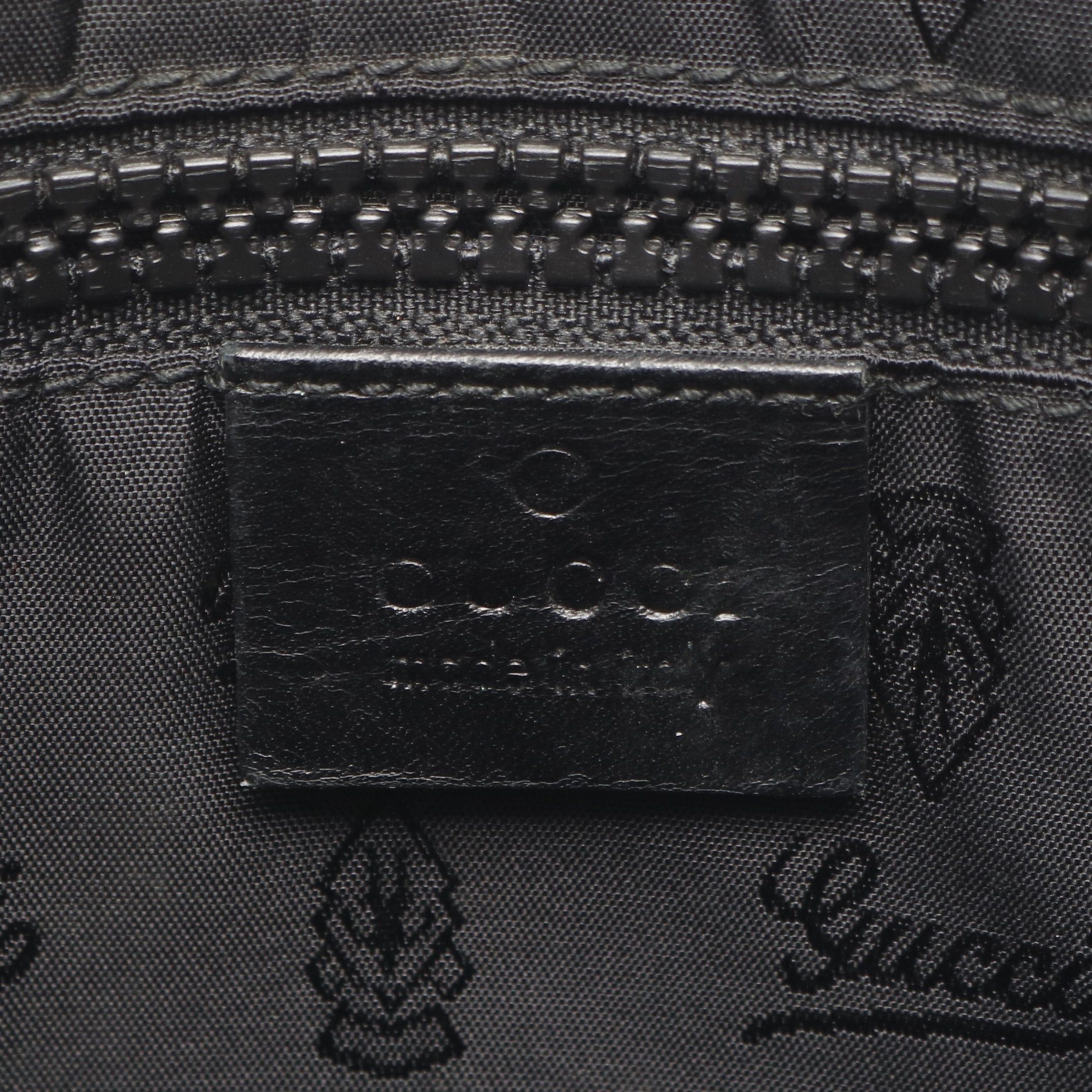Gucci Gucci Crest Shoulder Bag Coated Canvas Black Size ONE SIZE - 4 Thumbnail