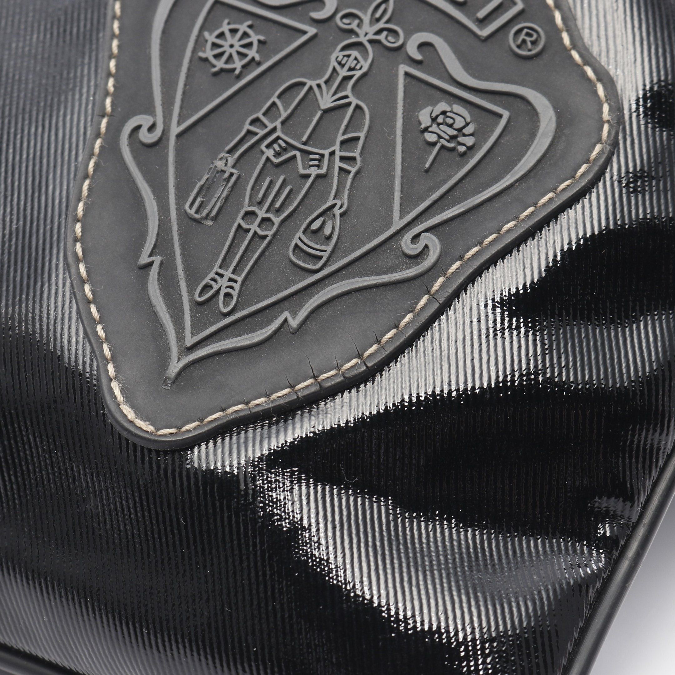 Gucci Gucci Crest Shoulder Bag Coated Canvas Black Size ONE SIZE - 7 Thumbnail